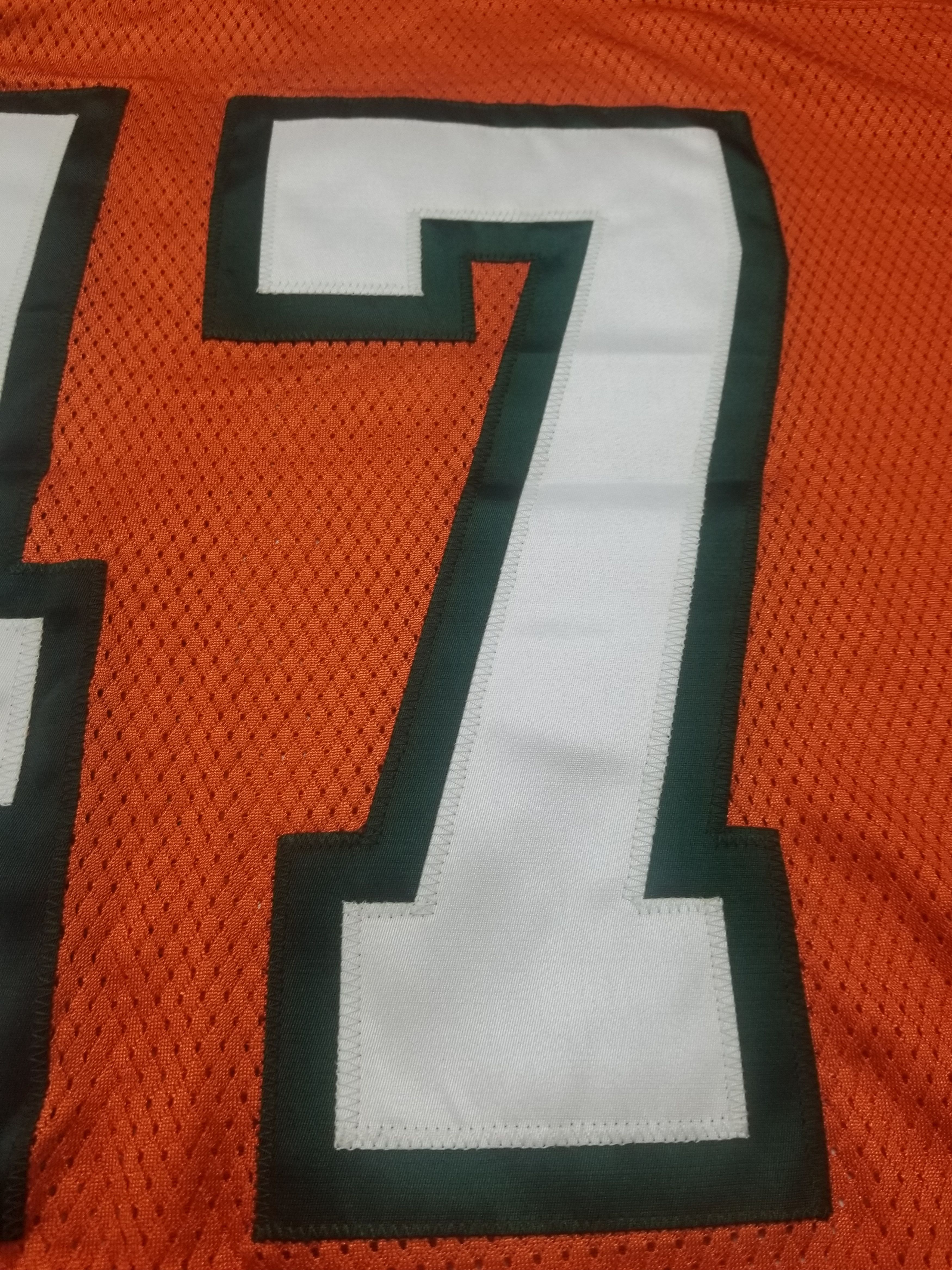 Nike Vintage Michael Irvin #47 University Miami Hurricanes Jersey Size US XXL / EU 58 / 5 - 16 Thumbnail