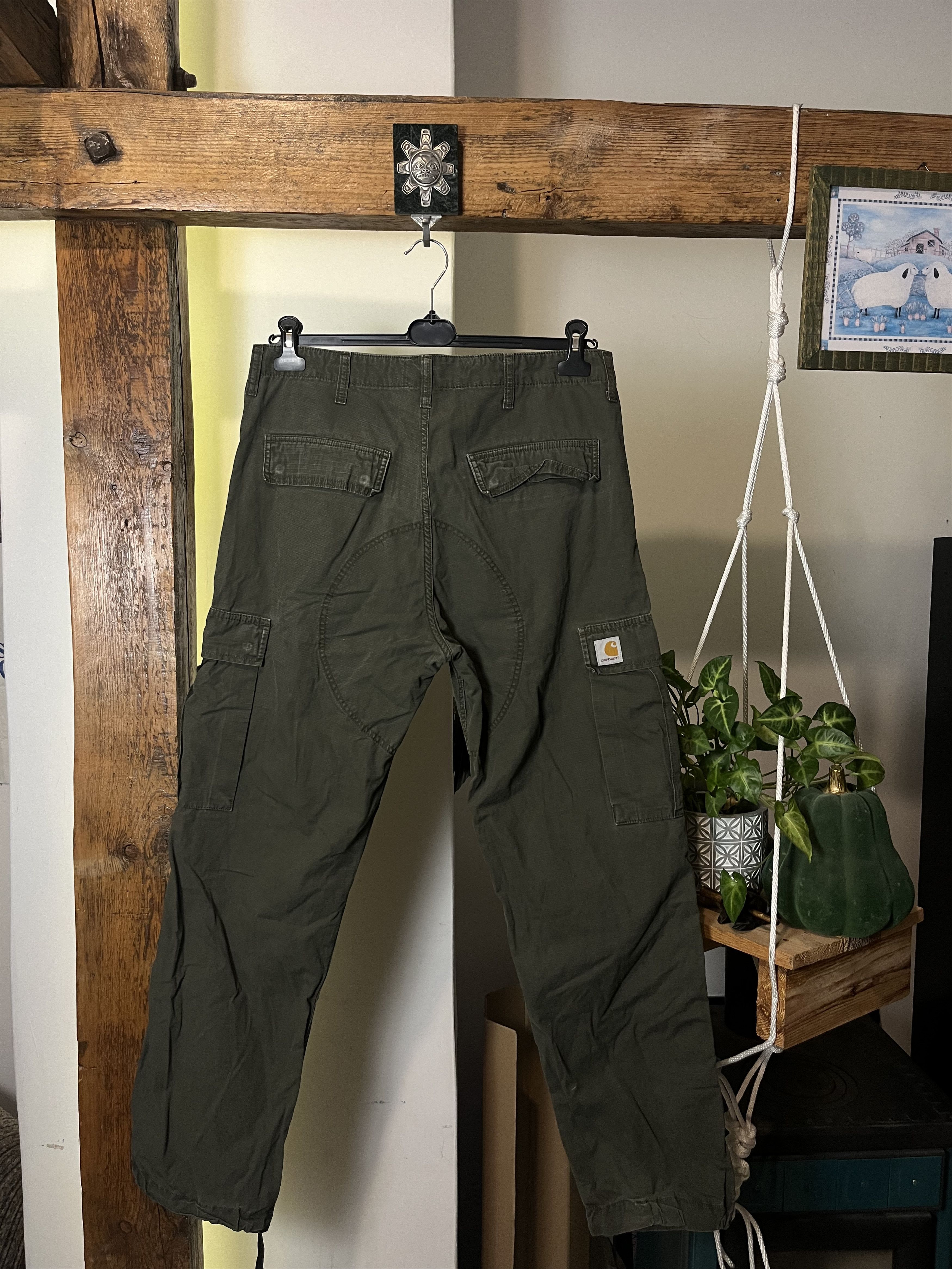 Carhartt × Vintage Vintage Carhartt Double Knee Cargo Pants 34x32 Size US 34 / EU 50 - 1 Thumbnail