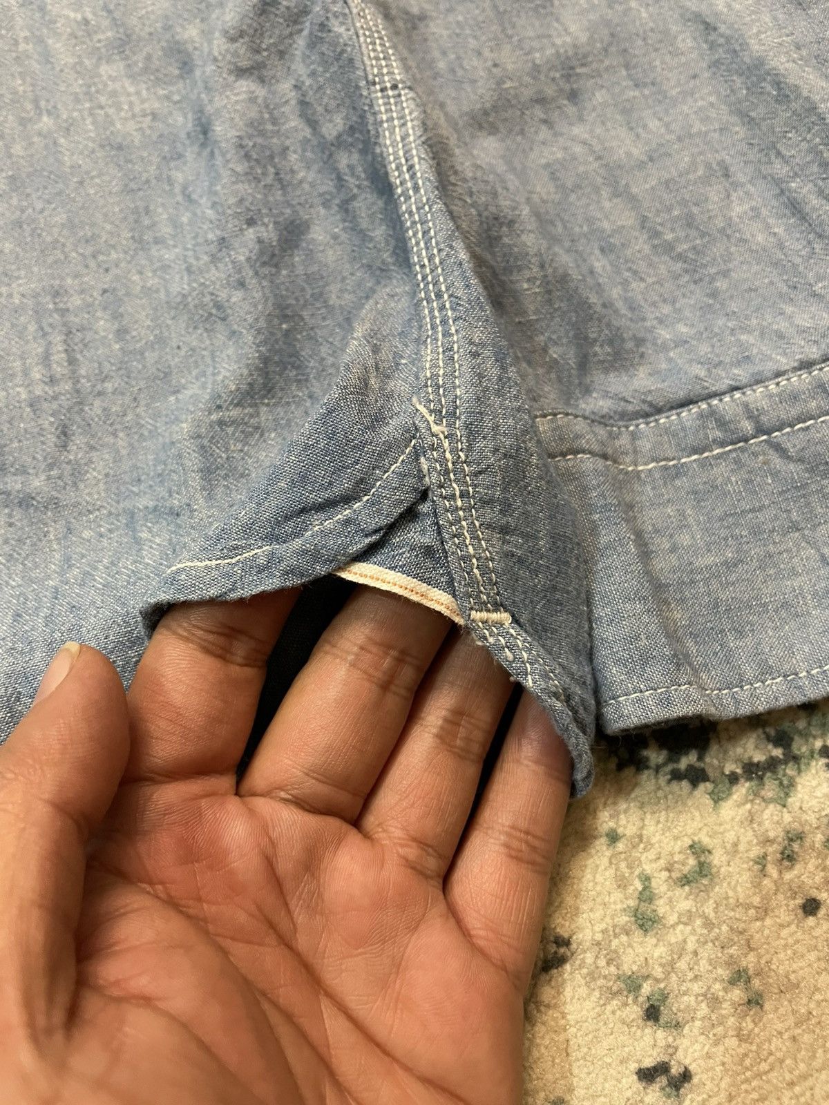 The Flat Head The Flat Head Japan Denime Selvedge Button Up Shirt Size US M / EU 48-50 / 2 - 3 Thumbnail