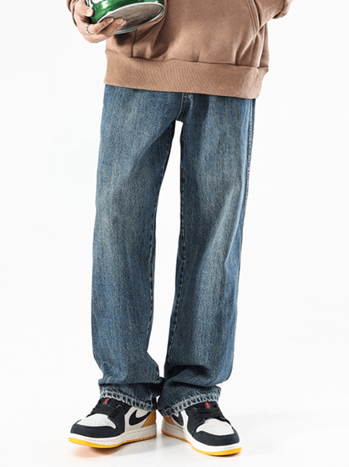 Japanese Brand × Jean American street trend loose straight versatile jeans y2k Size US 32 / EU 48 - 1 Thumbnail
