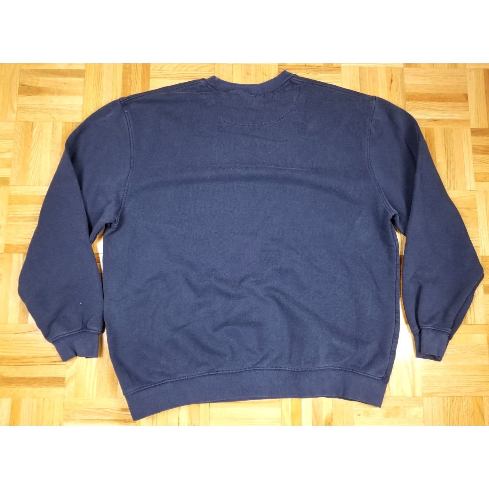 Nike VINTAGE Nike Corner Swoosh Navy Crewneck Sweatshirt XLARGE Men Shirt Pullover Cotton Blue 90s Probe Size US XL / EU 56 / 4 - 4 Thumbnail