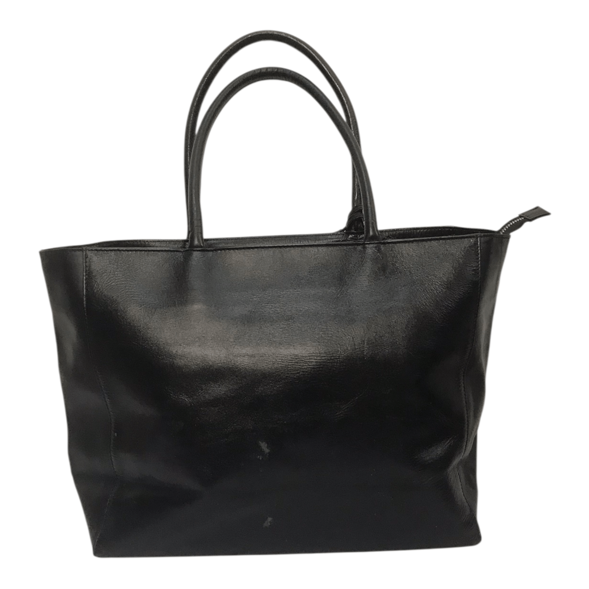 United Arrows United Arrow Black Leather Hand Bag Size ONE SIZE - 5 Thumbnail