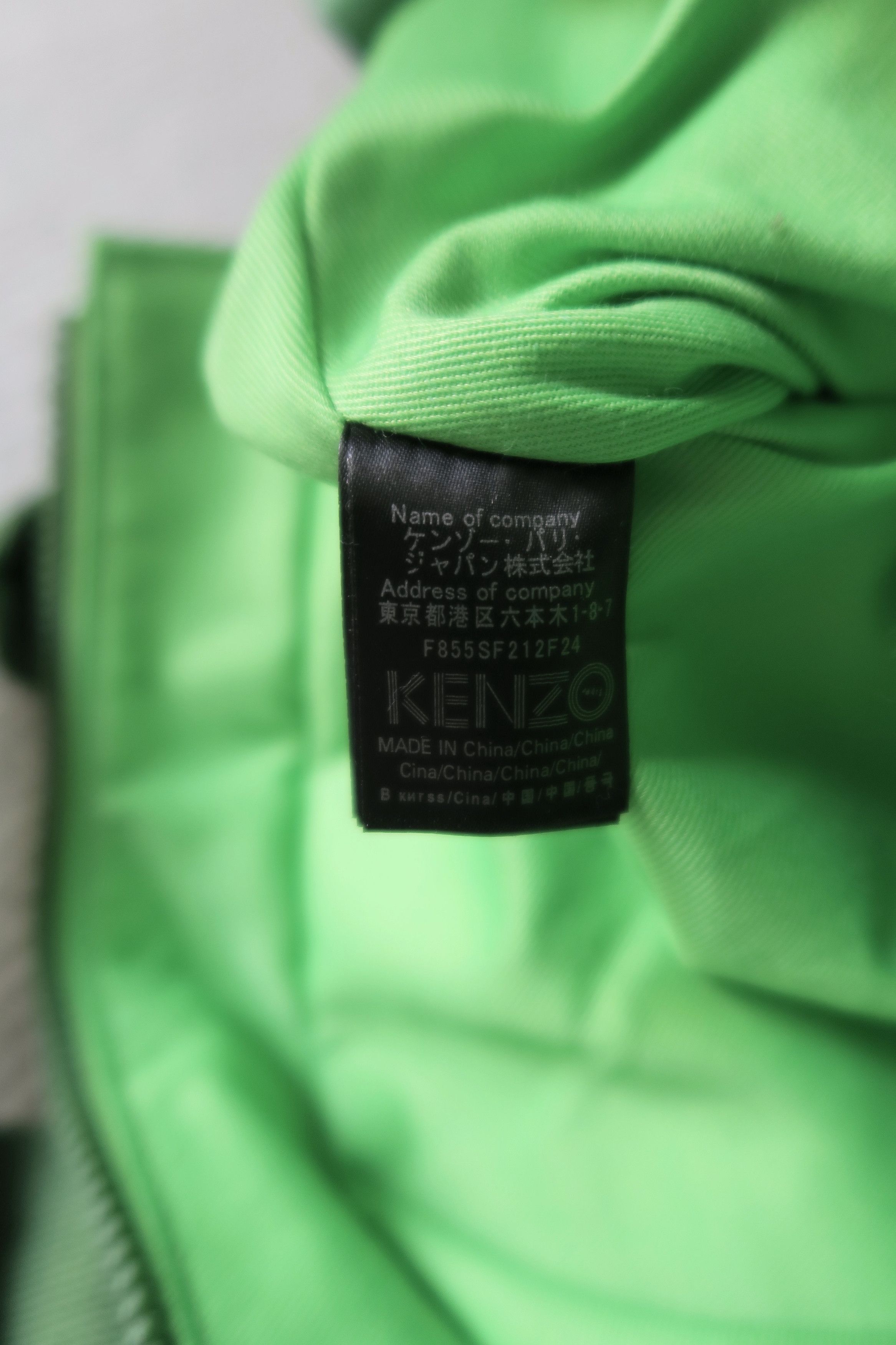 Kenzo KENZO Logo Green Cotton Canvas Top Handle Ccrossbody Bag Size ONE SIZE - 4 Thumbnail