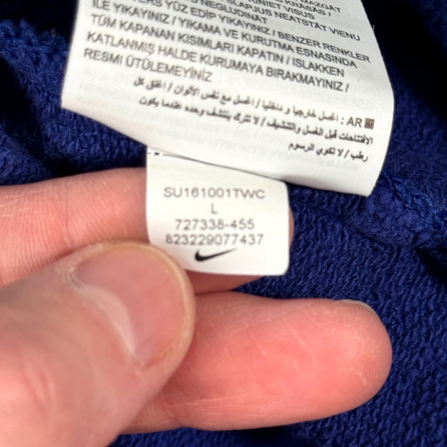Nike Nike Tech Fleece Mens Large Shorts Sportwear Gym Zippered Pockets Blue Size US 33 - 5 Thumbnail