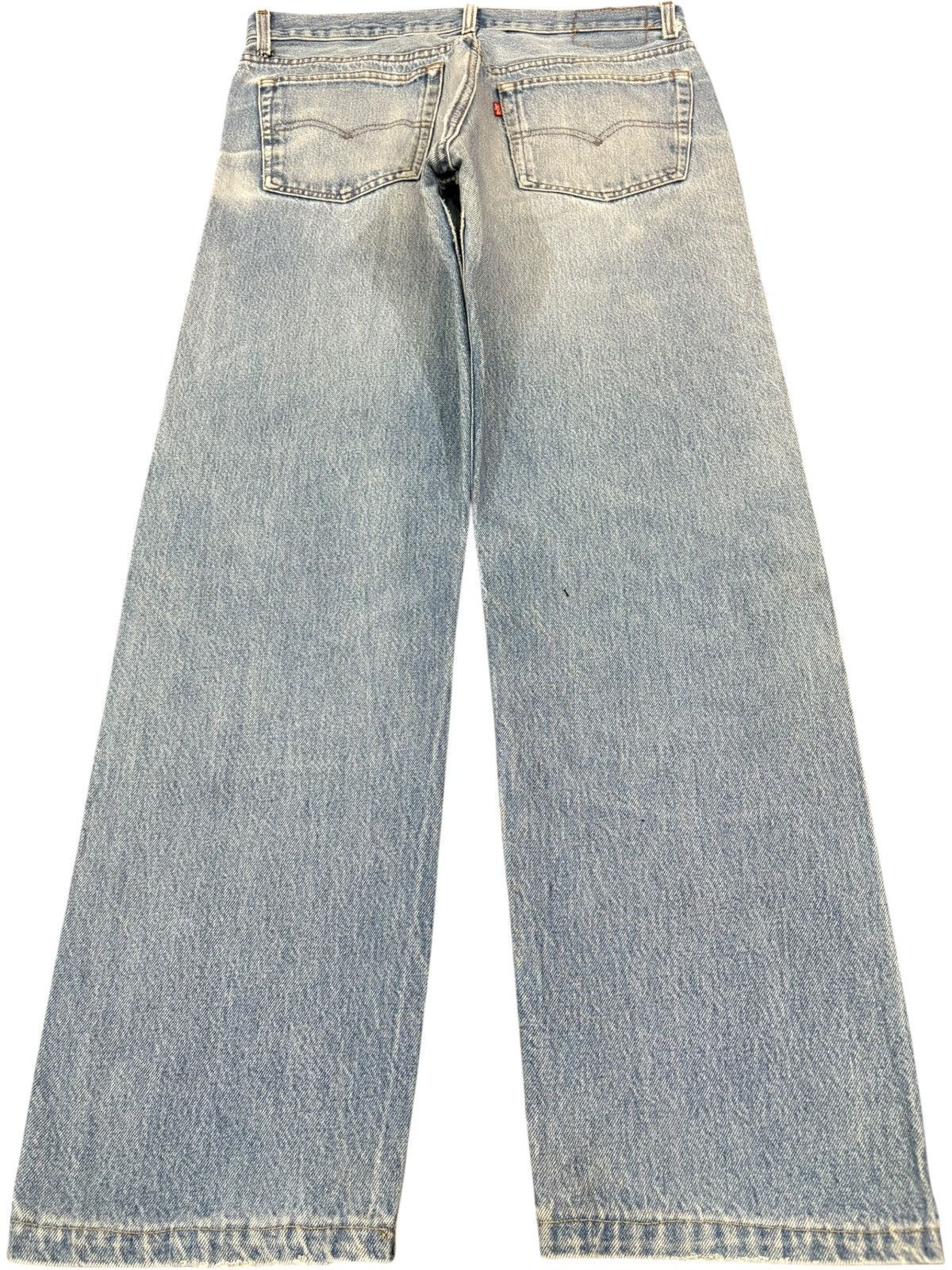Levi's Vintage 90s Levis 501 Mud Wash Distressed Loose Jeans Size US 32 / EU 48 - 2 Thumbnail
