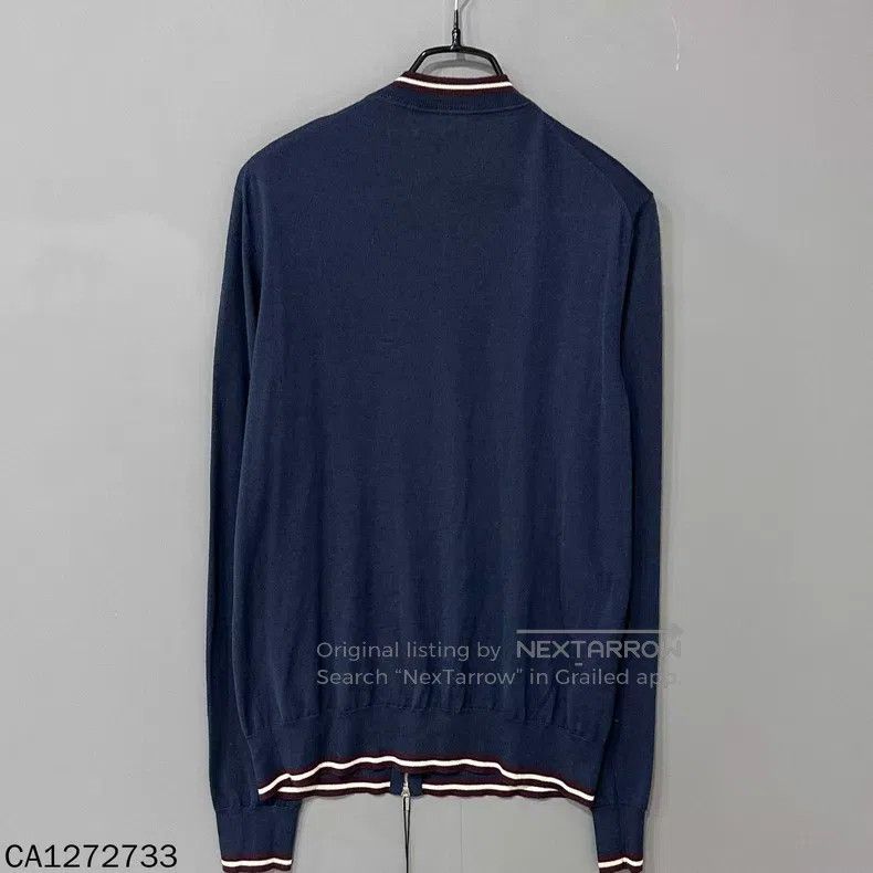 Hermes Hermes Dark blue cashmere zipper jacket Size US M / EU 48-50 / 2 - 3 Thumbnail
