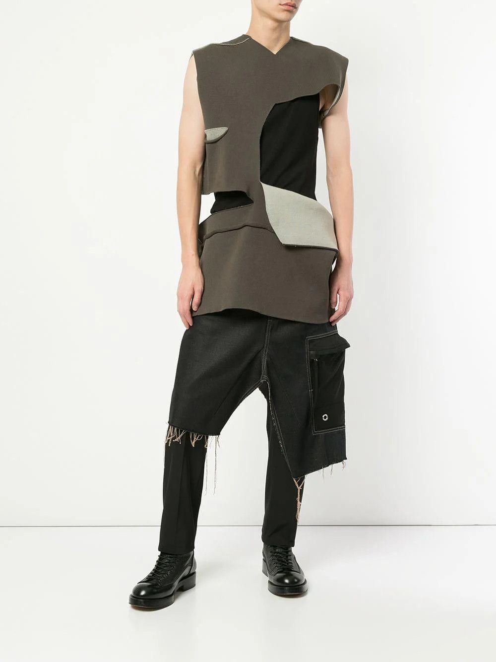 Rick Owens FW18 SISYPHUS runway denim cargo skirt — NWT Size US 29 - 1 Thumbnail