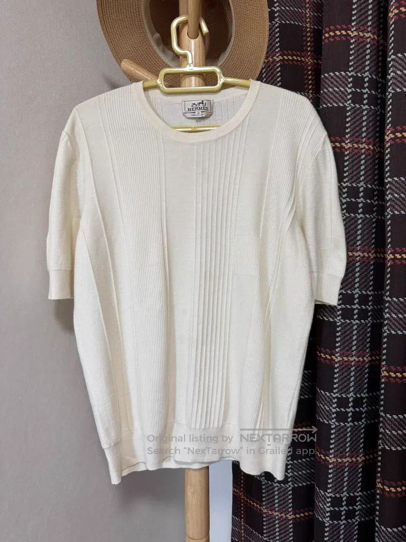 Hermes Hermes Cashmere Short Sleeve Top, 58% Cashmere + 40% Cotto Size M / US 6-8 / IT 42-44 - 1 Thumbnail