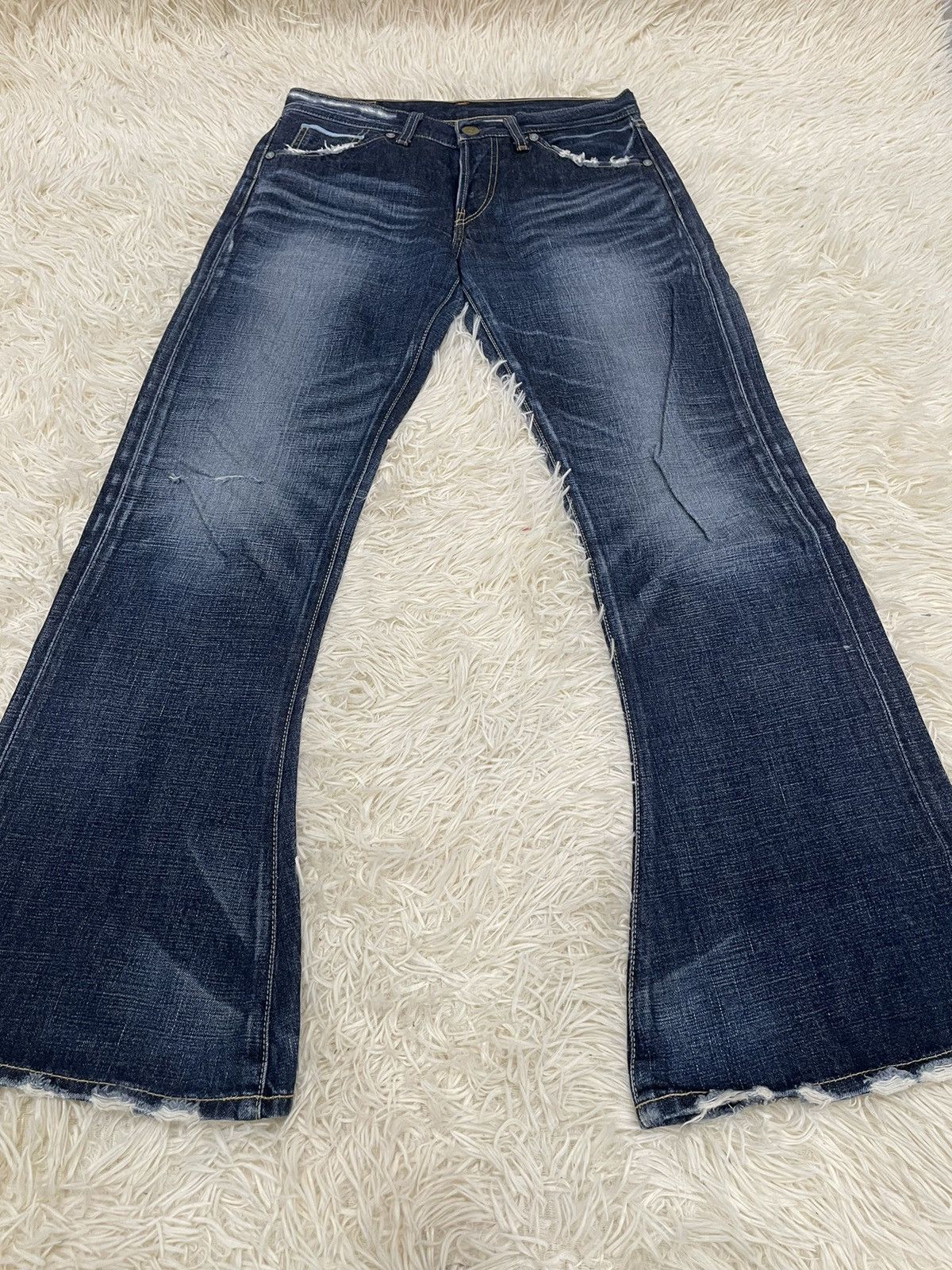 Levi's RARE ‼️ Flare Levis 707 Selvedge (24-211) Size US 30 / EU 46 - 3 Thumbnail