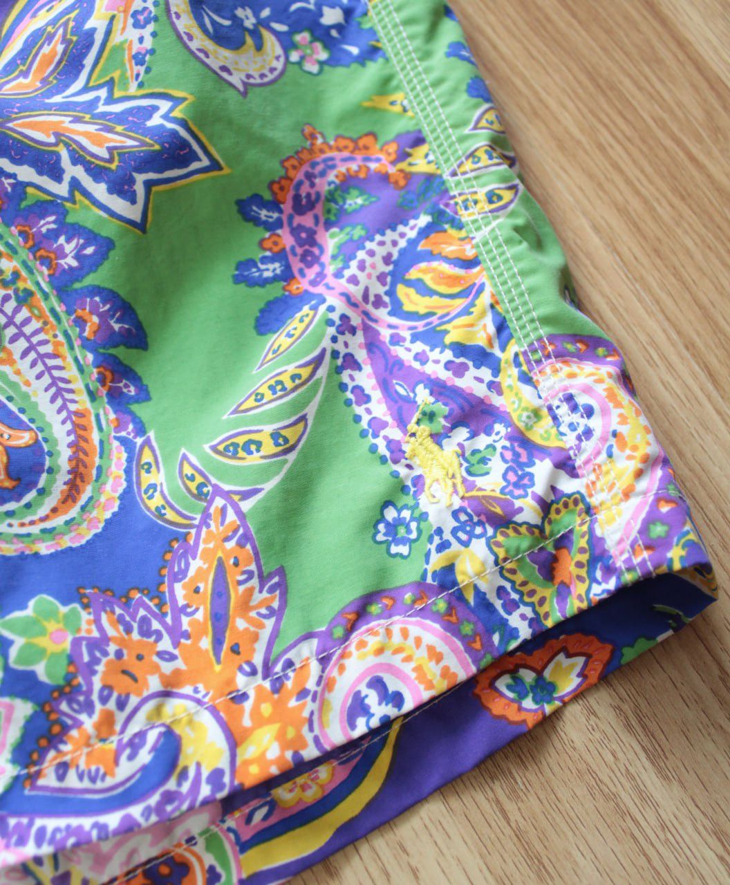 Polo Ralph Lauren 🔥 Polo Ralph Lauren 90s Vintage Swim Shorts Art Logo Y2K Size US 34 / EU 50 - 3 Thumbnail
