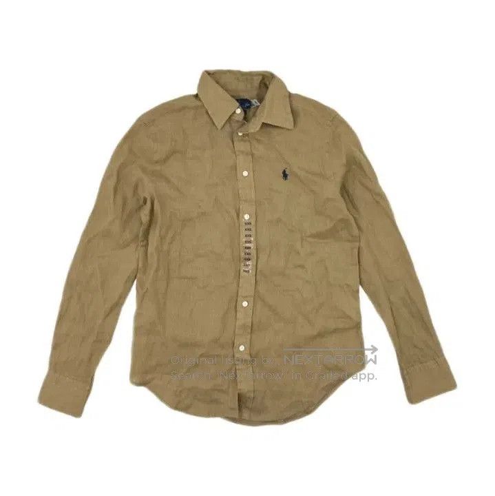 Polo Ralph Lauren Polo Ralph Lauren Khaki Linen Shirt. Size US XXS / EU 40 - 1 Thumbnail