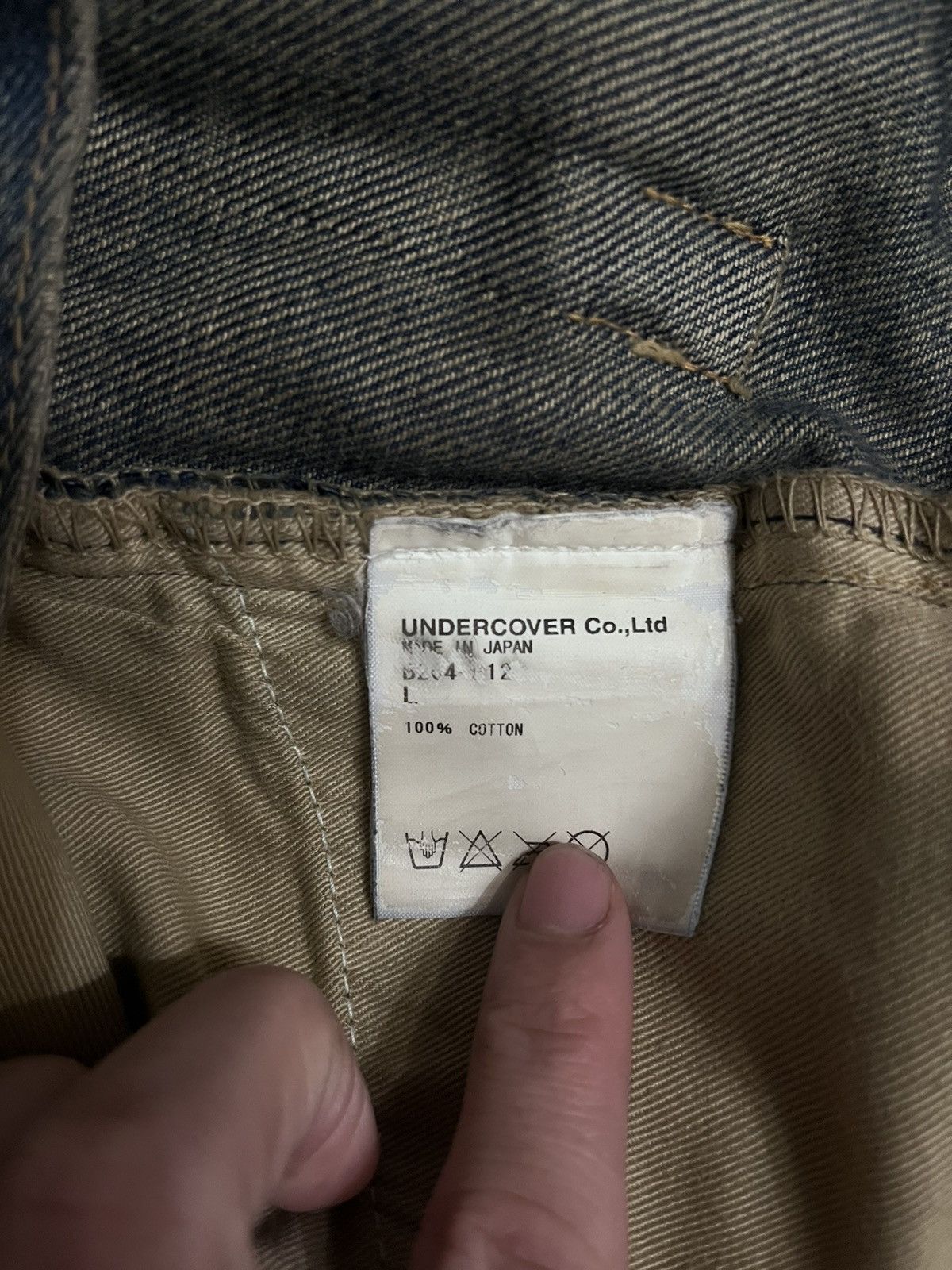 Jun Takahashi × Undercover Undercover 68 Red Yarn Denim Size US 32 / EU 48 - 8 Thumbnail