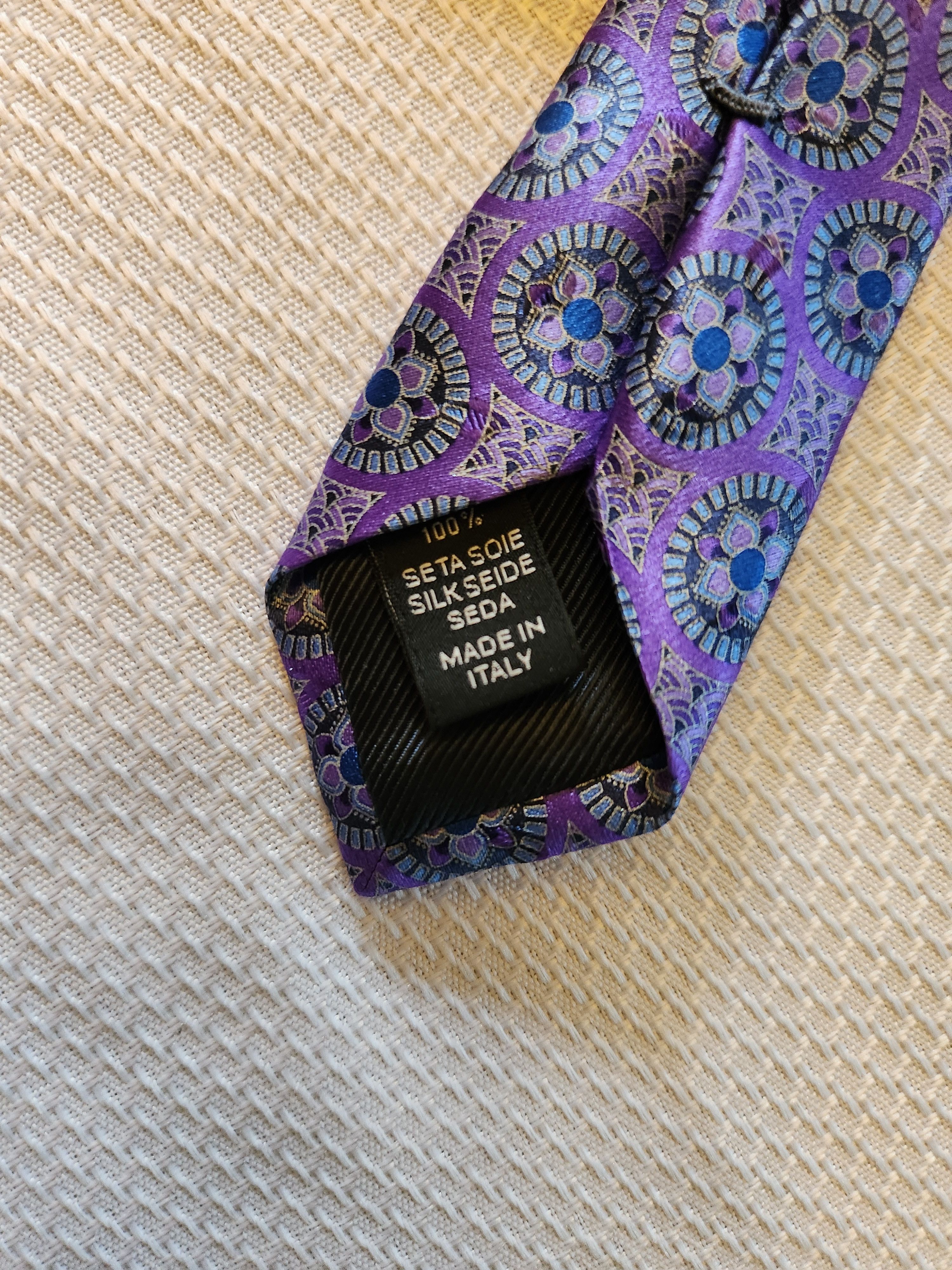 Ermenegildo Zegna 100% Silk Italian Made Necktie Size ONE SIZE - 3 Thumbnail