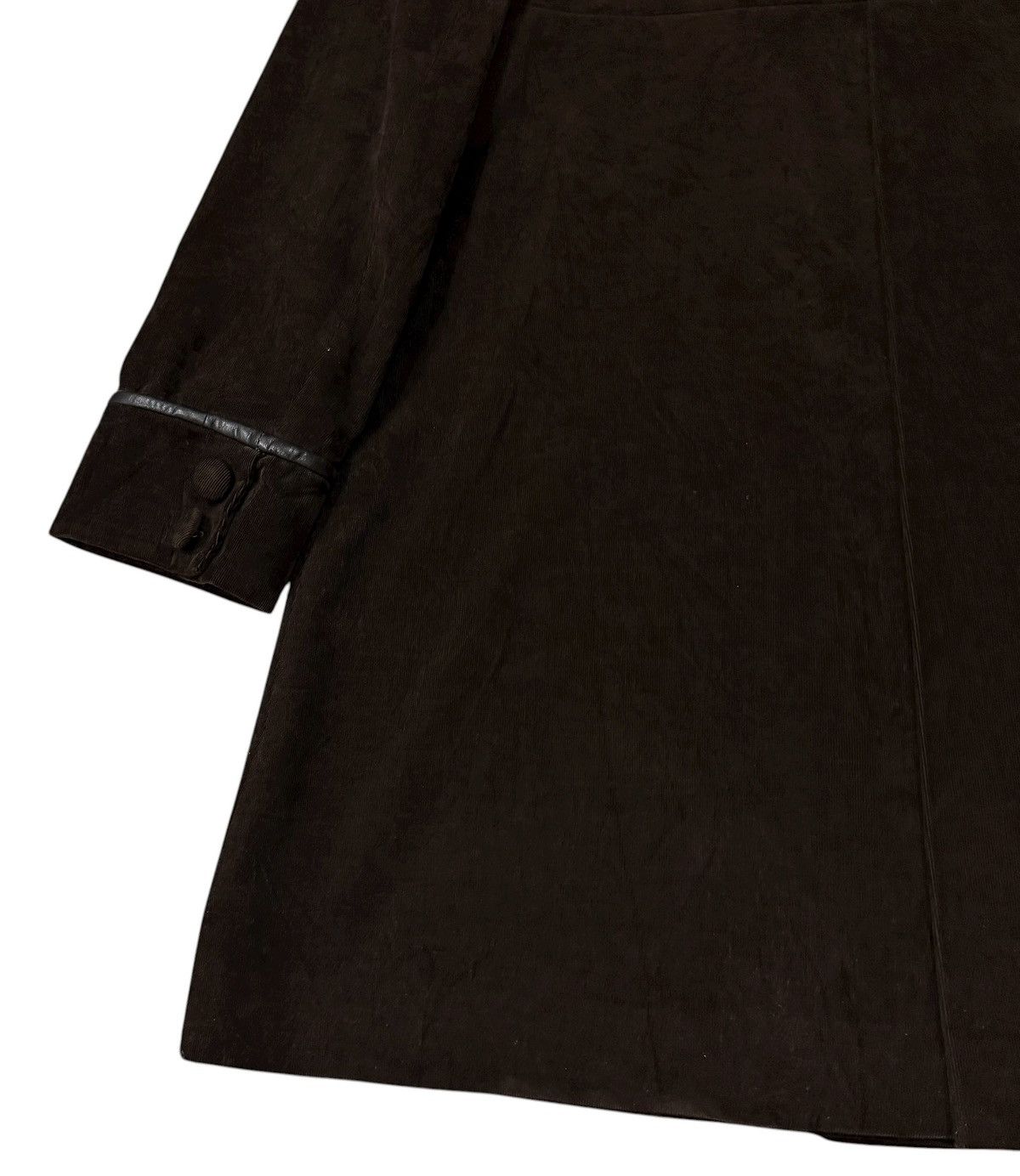 Miu Miu ‼️RARE‼️Vintage Miu Miu Cotton Leather Buttons Long Jacket Size S / US 4 / IT 40 - 14 Thumbnail