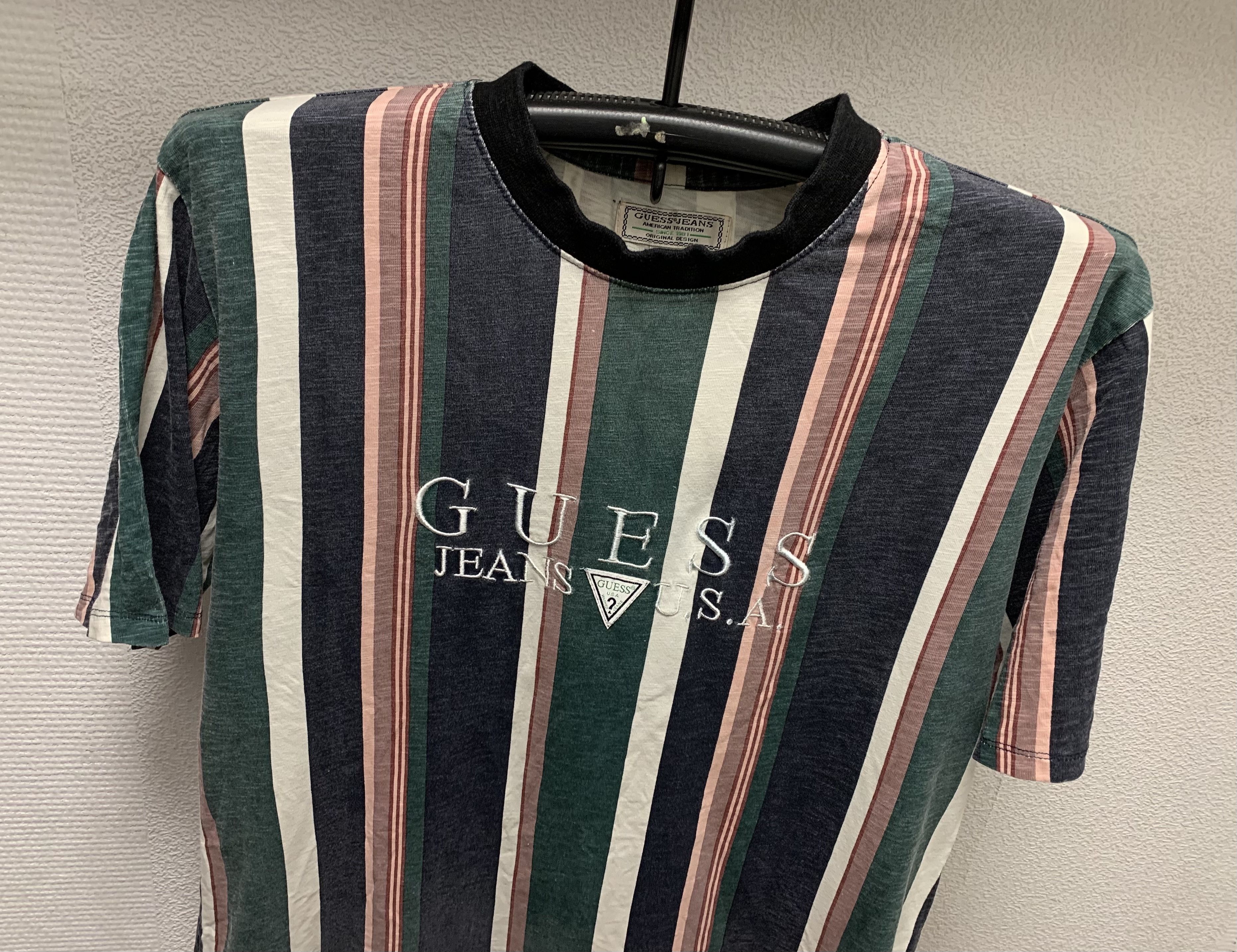 Guess Guess vintage central logo stripped t-shirt M sz ASAP A$AP Size US M / EU 48-50 / 2 - 4 Thumbnail