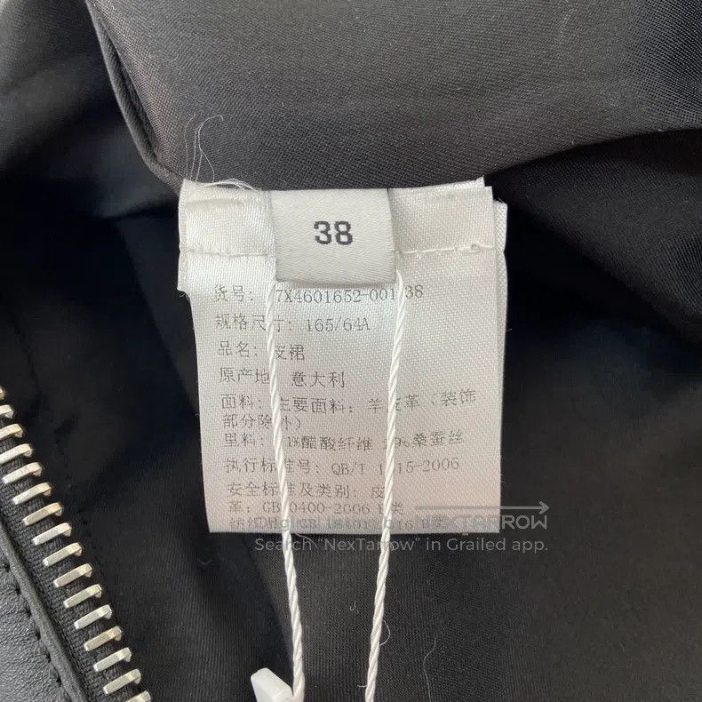 Givenchy Givenchy Black Leather Skirt Size 37" - 6 Thumbnail