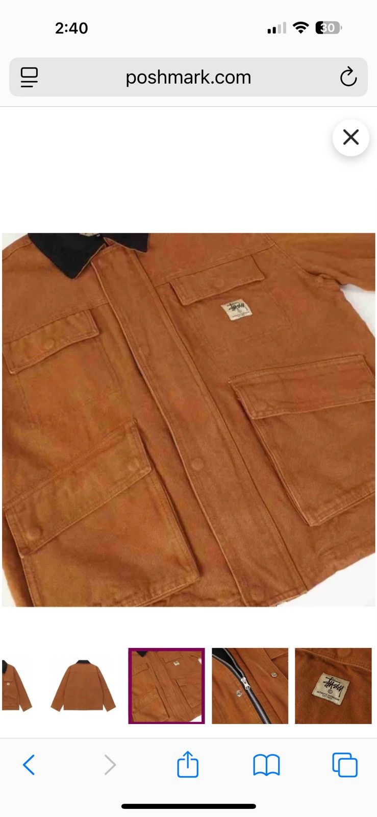 Stussy Stussy Washed Canvas Shop Jacket Size US M / EU 48-50 / 2 - 3 Thumbnail