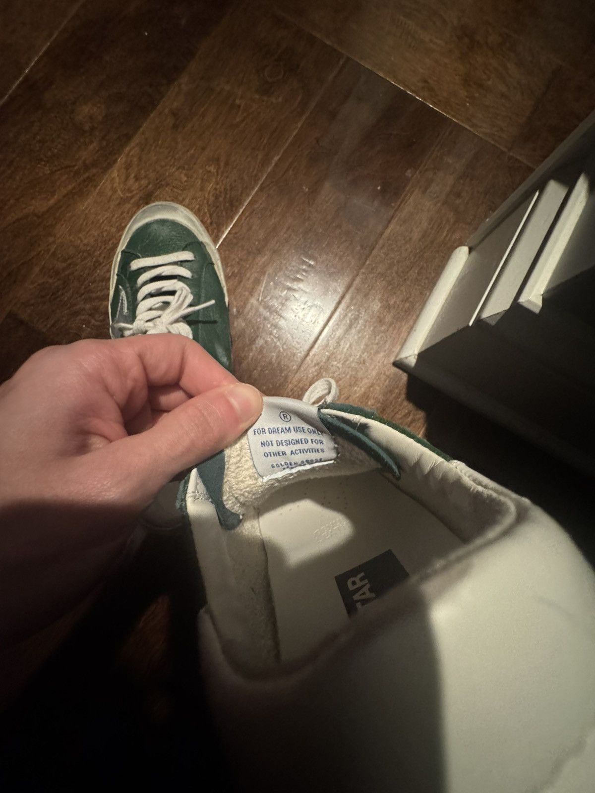 Golden Goose Golden Goose Men's Super-Star green leather and multifoxing Size US 6 / EU 39 - 5 Thumbnail