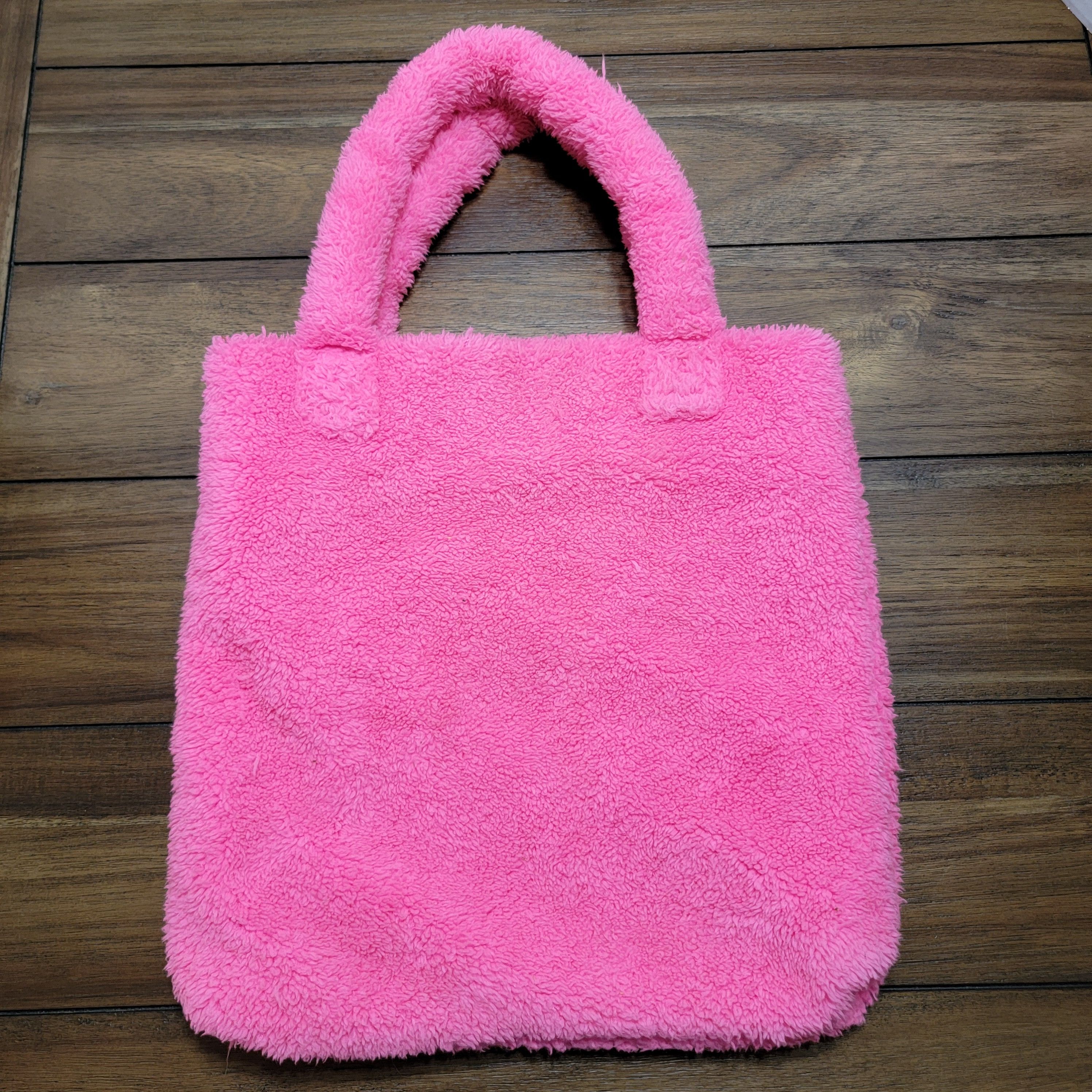 Other Justice Neon Pink Sherpa Tote / Bag Size ONE SIZE - 3 Thumbnail