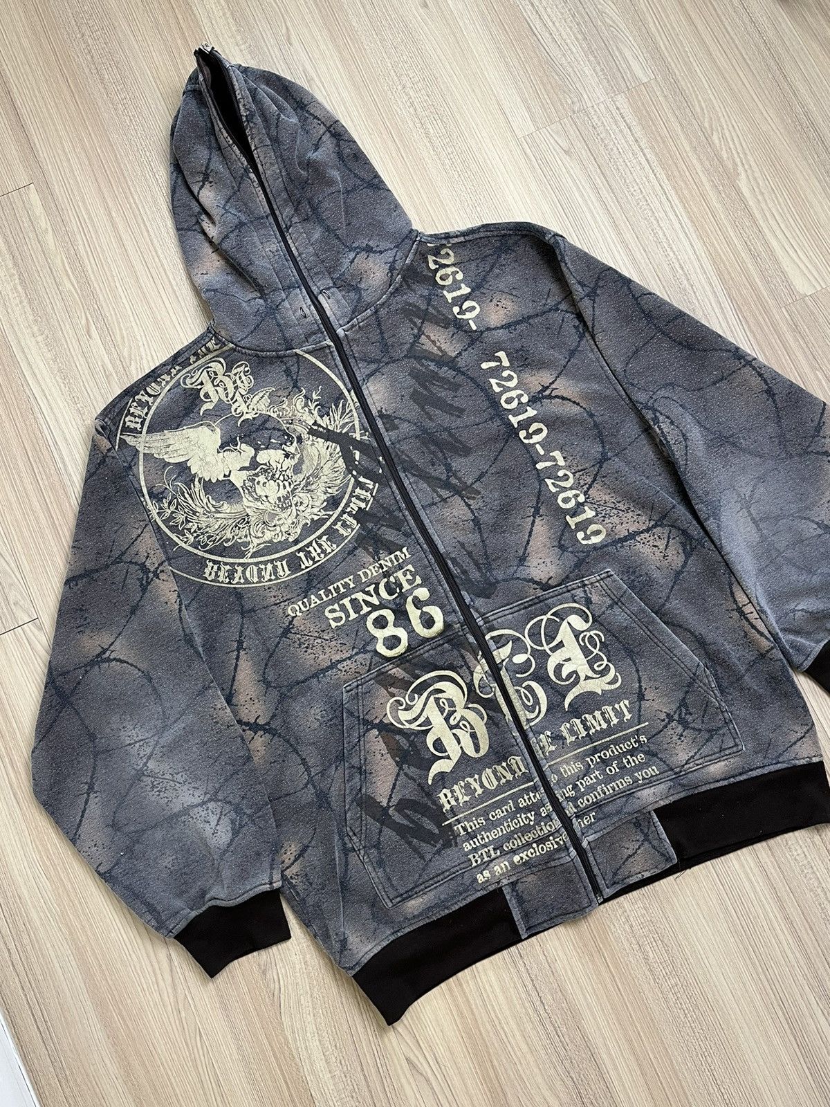 Vintage 🔥Very Rare🔥 Mecca Jeans x BTL 2000s Grunge Full Zip Hoodies Size US L / EU 52-54 / 3 - 2 Thumbnail