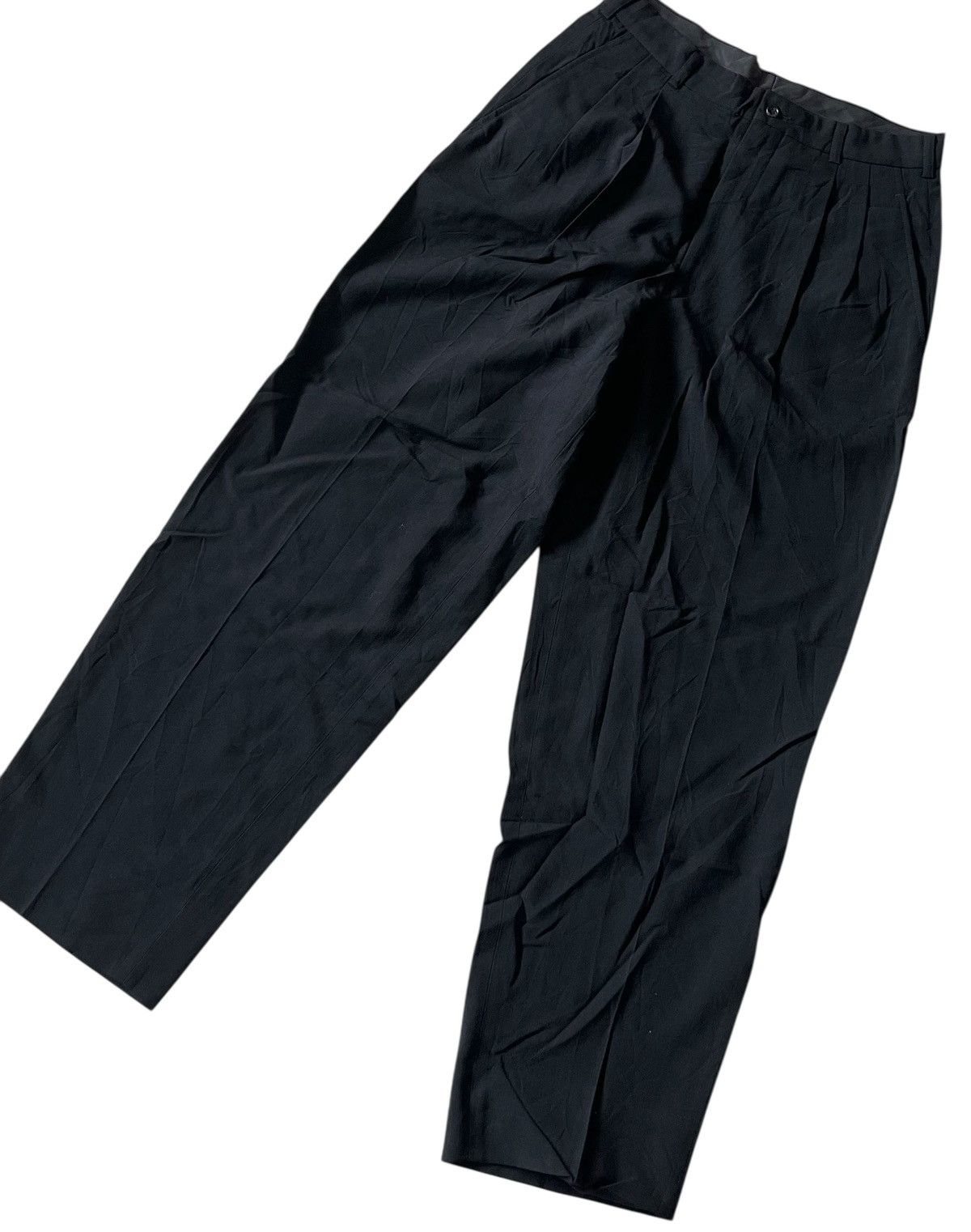 Comme des Garcons Homme Plus TAX FREE 🇺🇸 cdg homme plus AD93 pleated wool blend trousers Size US 29 - 2 Thumbnail