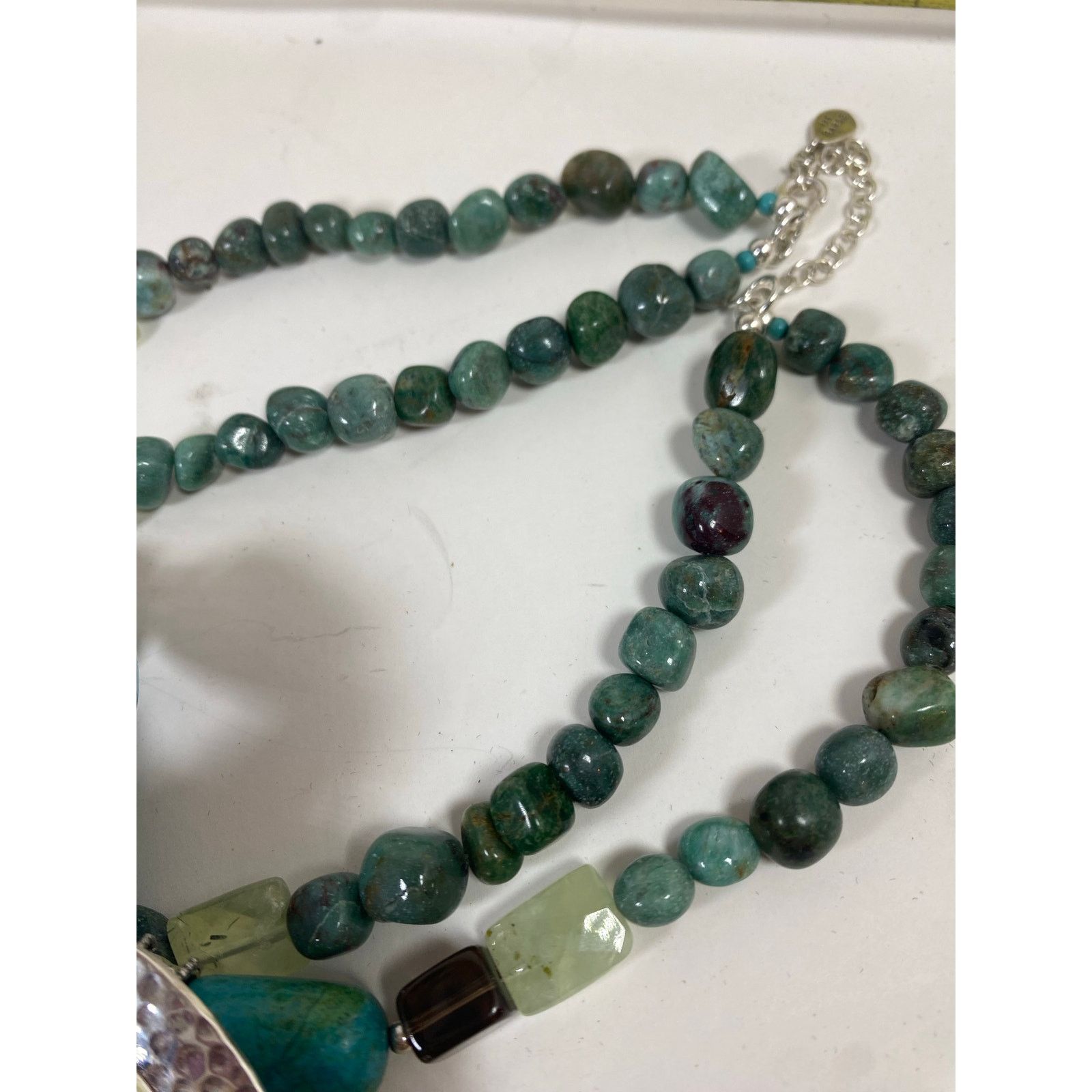 Other Barse Sterling Large Turquoise Pendant Beaded Necklace- 18" Size ONE SIZE - 7 Thumbnail