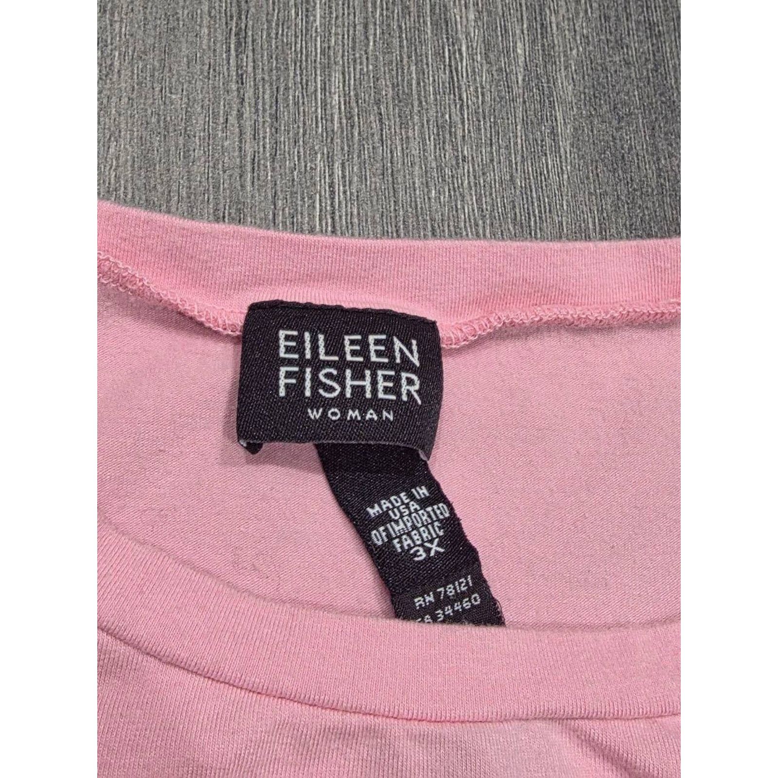 Eileen Fisher Eileen Fisher Women USA Made Cotton Jersey TShirt 3X A003203 Size 3XL / US 20-22 - 5 Thumbnail