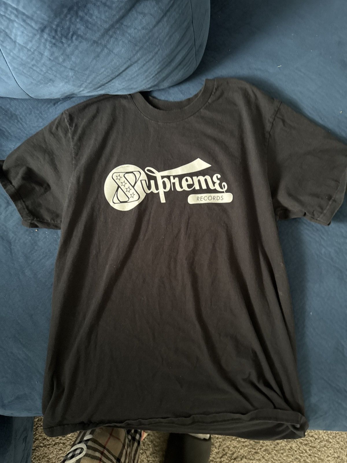 Supreme Supreme Records Tee 'Black' Size US L / EU 52-54 / 3 - 2 Thumbnail