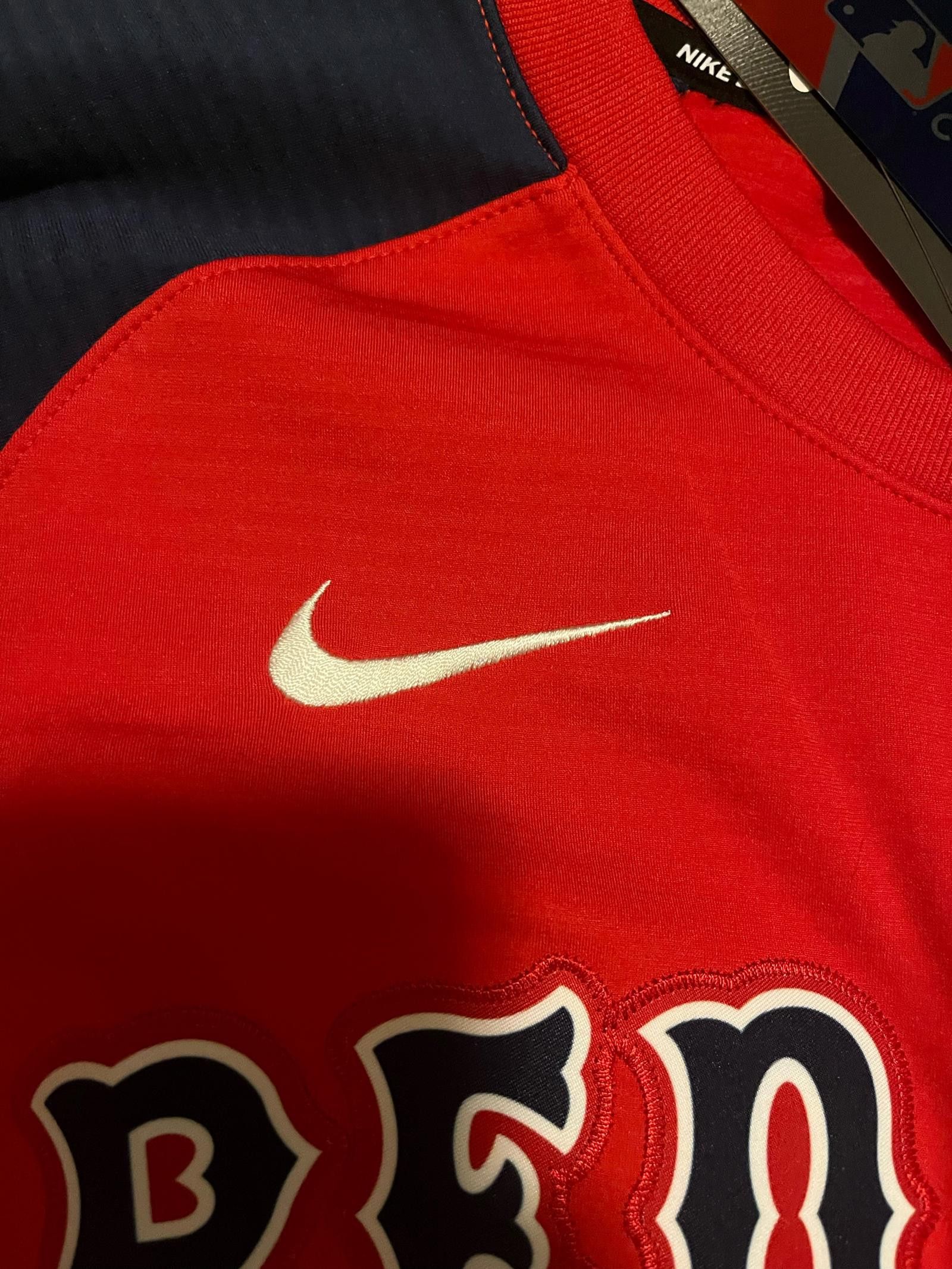 Nike Nike Men's Boston Red Sox Navy/Red Authentic Pullover Sweatshirt Size US M / EU 48-50 / 2 - 3 Thumbnail