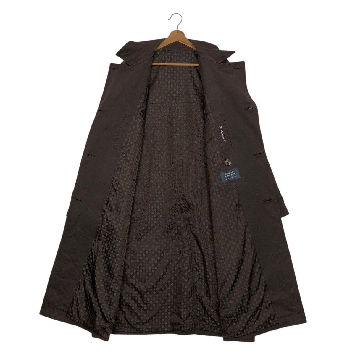 Vintage 🔥RICH BROWN VINTAGE LONG JACKET LINING JEAN LOUIS SCHERRER Size US M / EU 48-50 / 2 - 14 Thumbnail