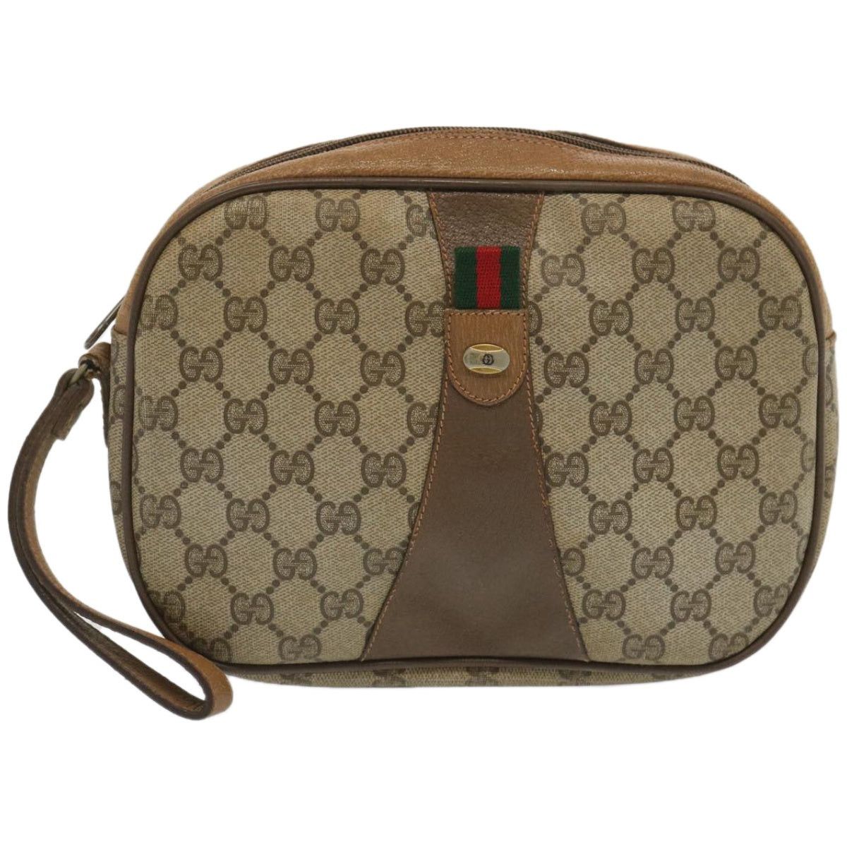 image of Gucci Sherry Clutch Bag in White, Women's