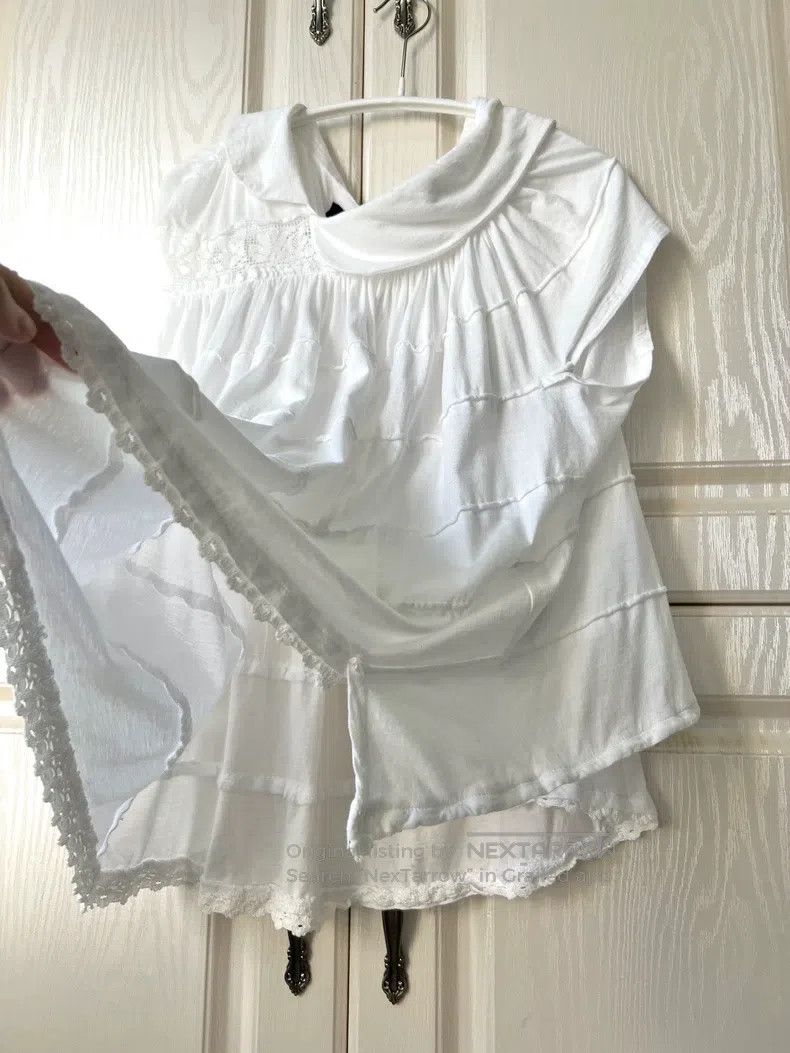 Comme des Garcons Comme Des Garcons Asymmetrical Floral Short Sleeve Size M / US 6-8 / IT 42-44 - 5 Thumbnail