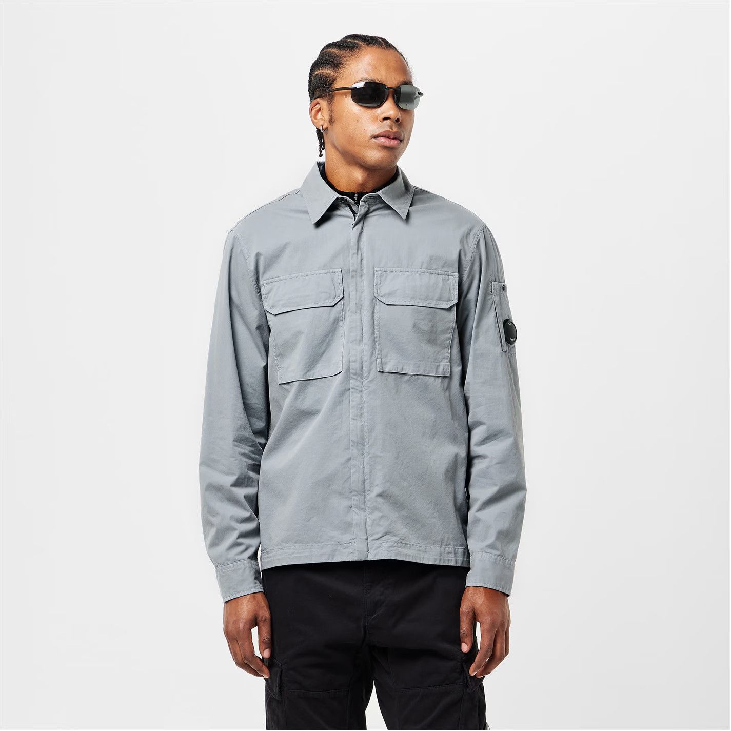 C.P. Company o1g2r1mq0426 Gabard Overshirt in Grey Size US XS / EU 42 / 0 - 3 Thumbnail