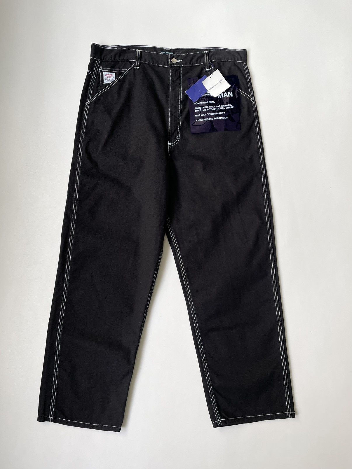 Comme des Garcons S/S 06 Contrast Stitch Work Trousers Size US 34 / EU 50 - 1 Thumbnail