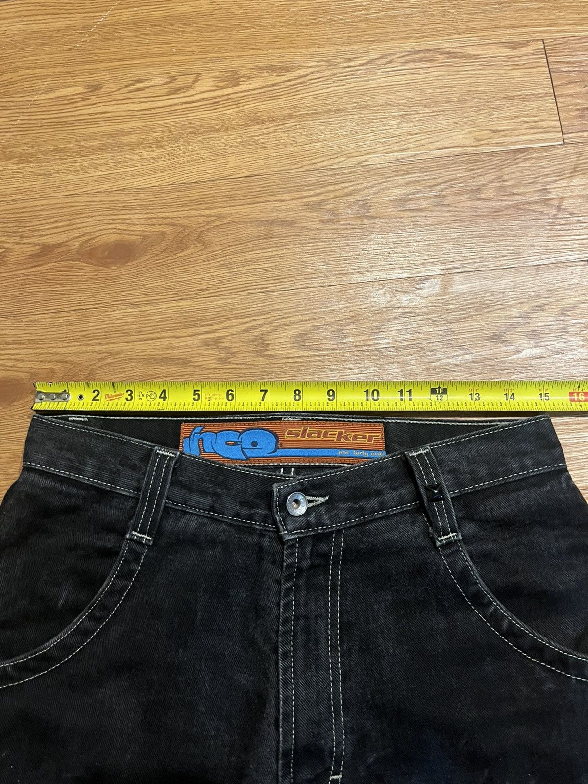 JNCO vintage baggy black jnco slacker jeans Size US 30 / EU 46 - 7 Thumbnail