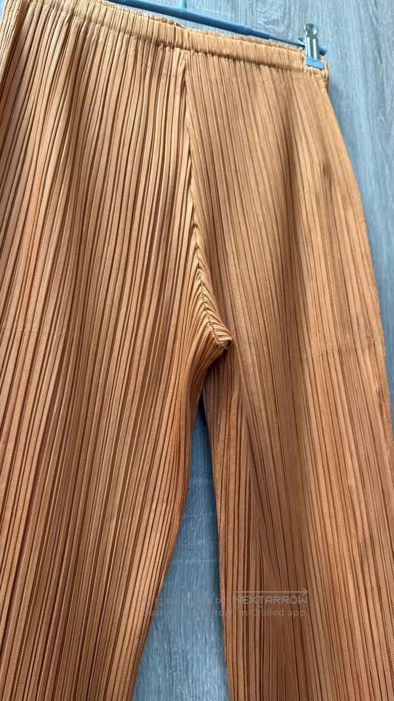 Issey Miyake Issey Miyake size:3 Thick Pleated Pants Orange Size 31" - 5 Thumbnail