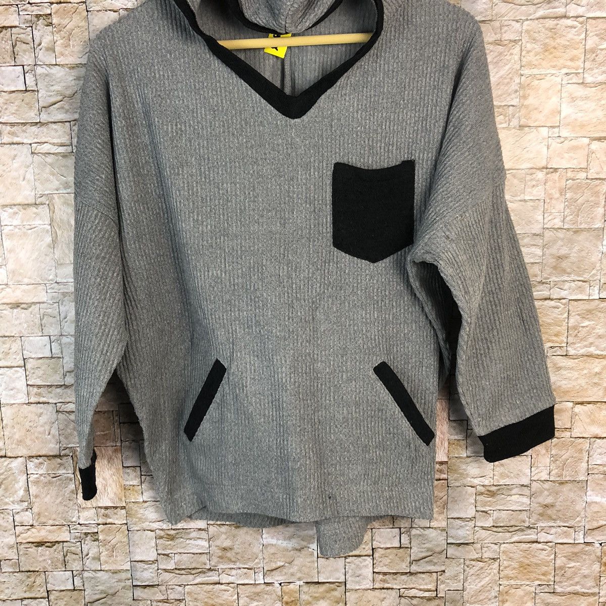 Japanese Brand Rapichie Grey Hoodie Knitwear #A508 Size M / US 6-8 / IT 42-44 - 3 Thumbnail