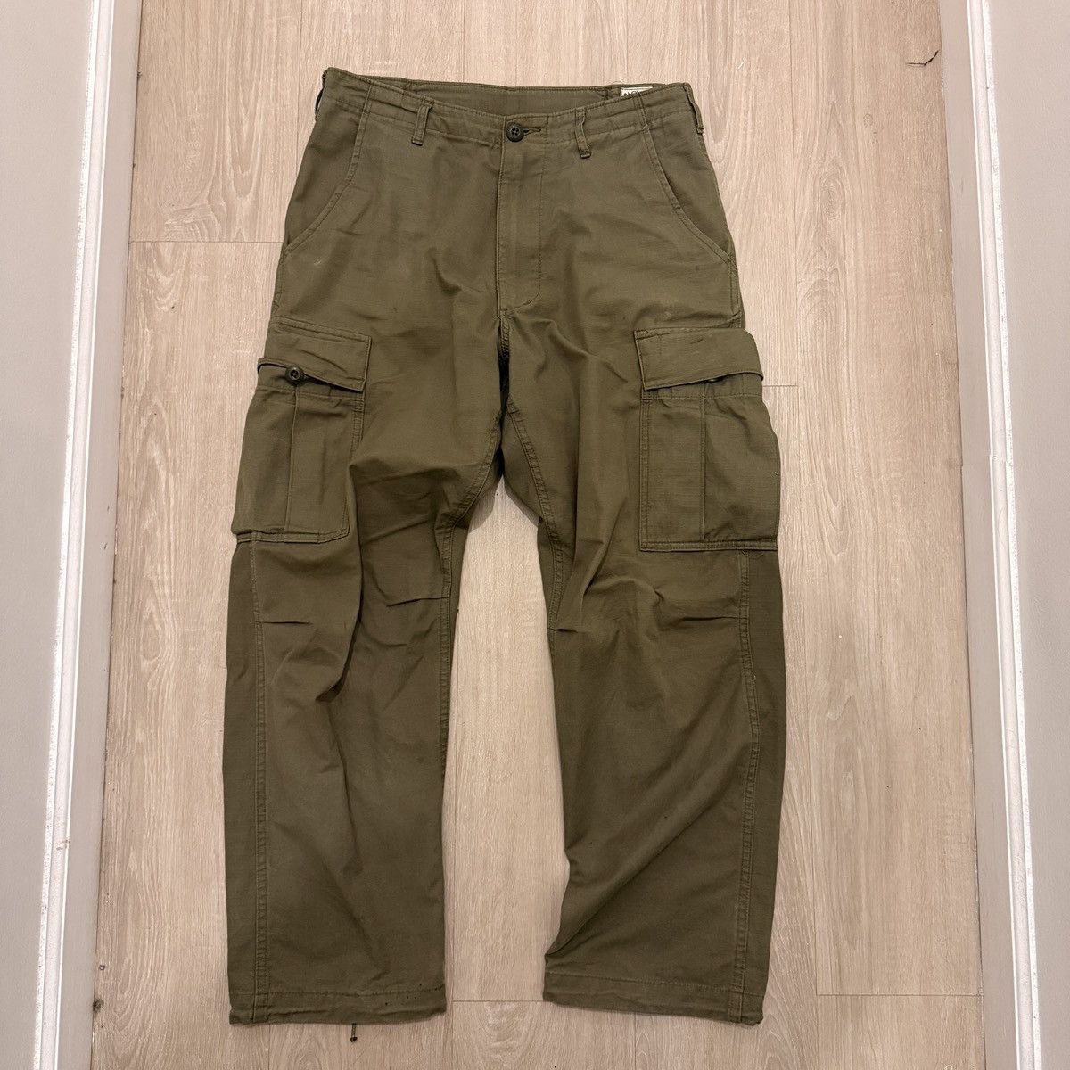 Orslow Orslow - 6 Pocket Cargo Pants - Olive - 1 Size US 30 / EU 46 - 1 Thumbnail
