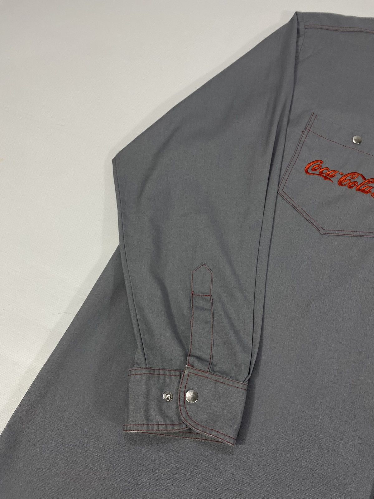 Coca Cola 90s Coca Cola Manufacturing Work Embroidery #2 Shirt Size US XXL / EU 58 / 5 - 5 Thumbnail