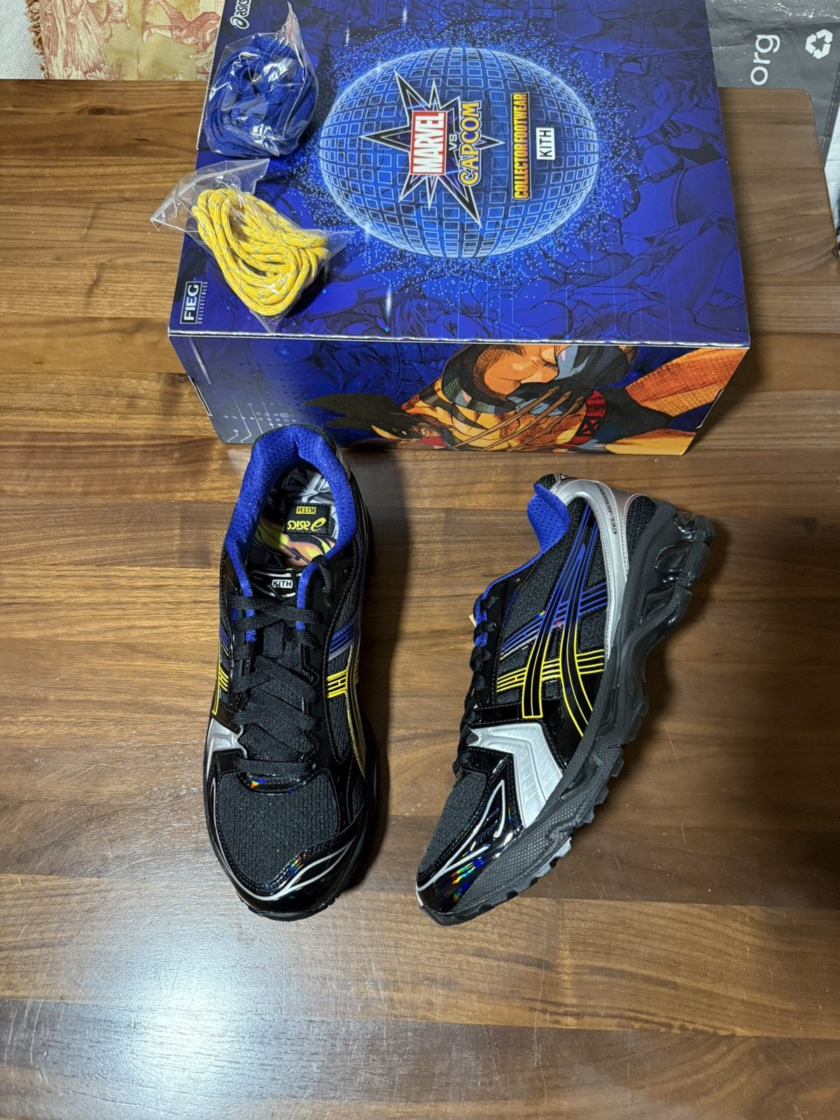 Asics × Kith × Marvel Comics KITH Marvel vs. Capcom Kith ASICS GEL-KAYANO 14 Wolverine Size US 11 / EU 44 - 1 Thumbnail