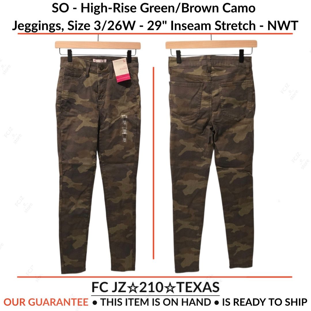 Other SO - High-Rise Camo Jegging, Size 3/26W - 29" Inseam Stretch Size 26" / US 2 / IT 38 - 1 Thumbnail