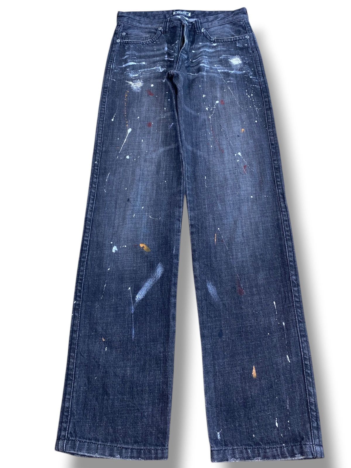 Japanese Brand Japanese Brand Splatter Paint Style Loose Jeans Size US 28 / EU 44 - 1 Thumbnail