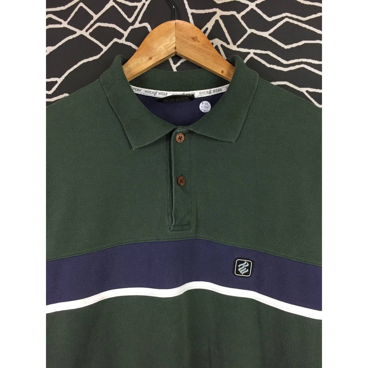 Rap Tees × Rocawear Rocawear Stripe Panel 90s Hip Hop Classic Longsleeve PoloTee Size US XL / EU 56 / 4 - 3 Thumbnail