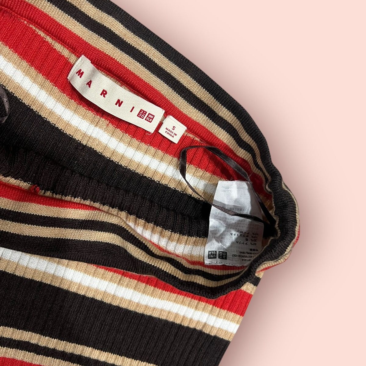 Jun Takahashi × Marimekko × Uniqlo DOPE🔥 MARNI X UNIQLO STRIPED FLARED LEGGING Size 28" / US 6 / IT 42 - 8 Thumbnail