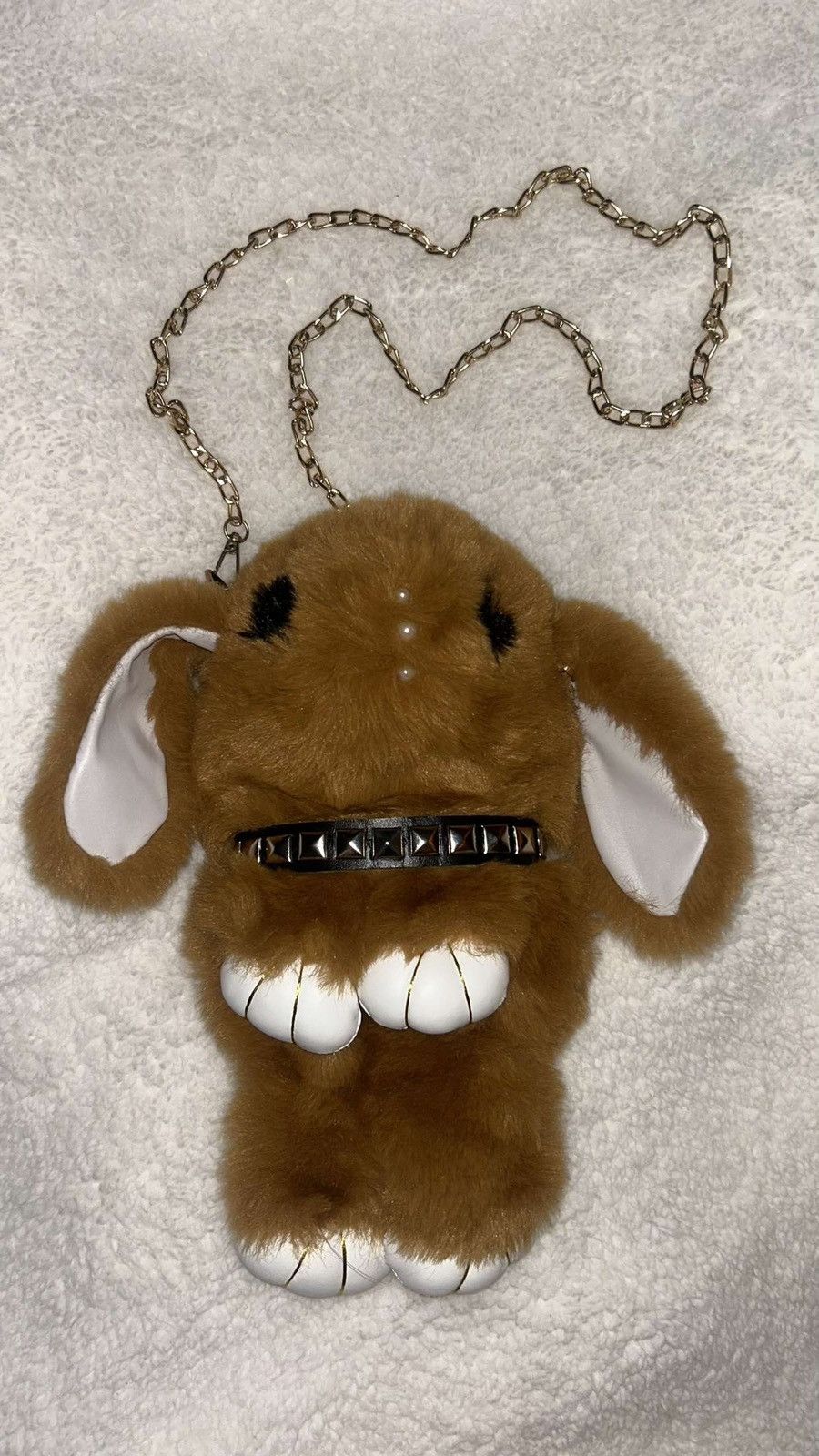 image of Ends Repair Howcole X Beenslackin Bunny Bag in Brown, Men's