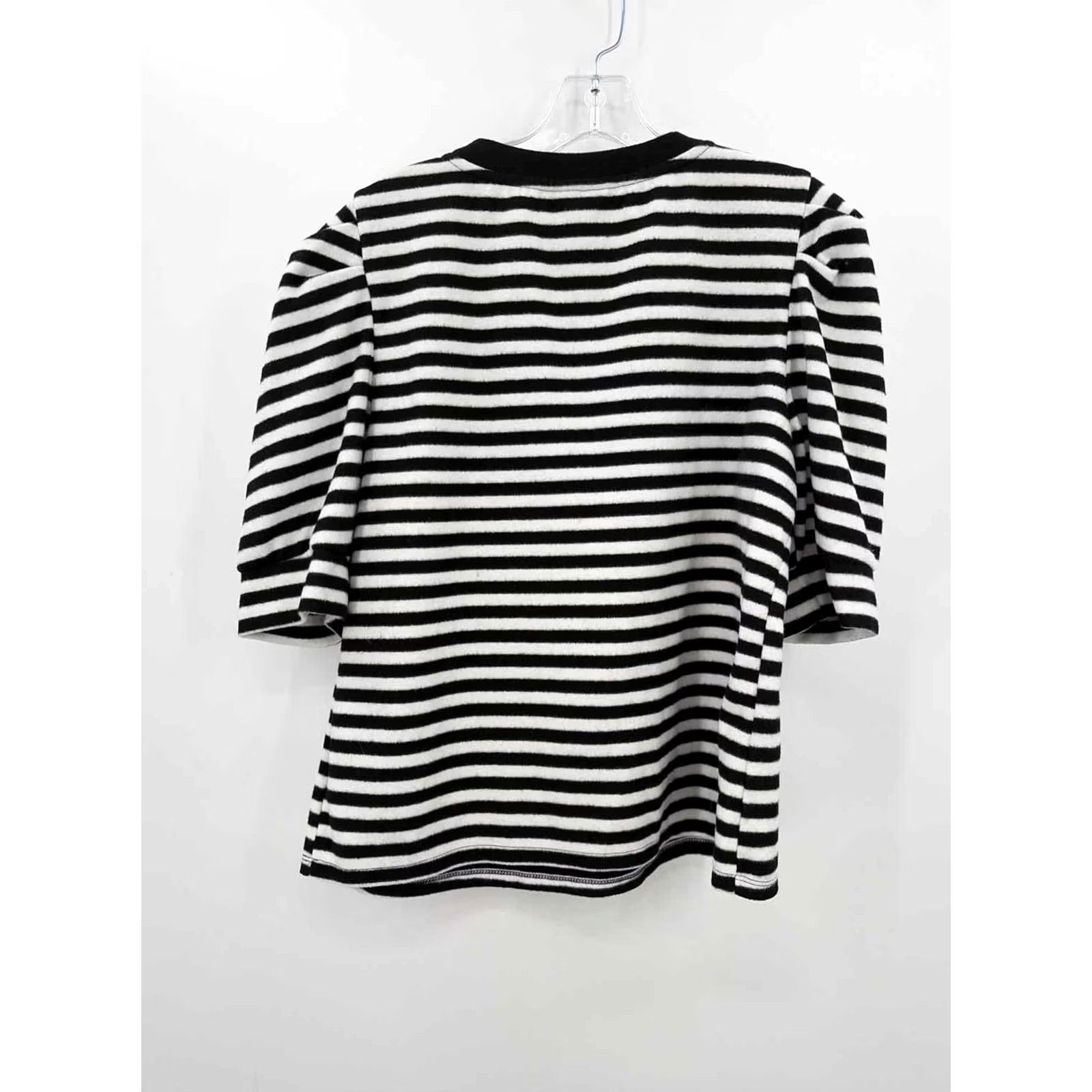 Vintage Who What Wear Blouse Black Stripe Large Size L / US 10 / IT 46 - 2 Thumbnail