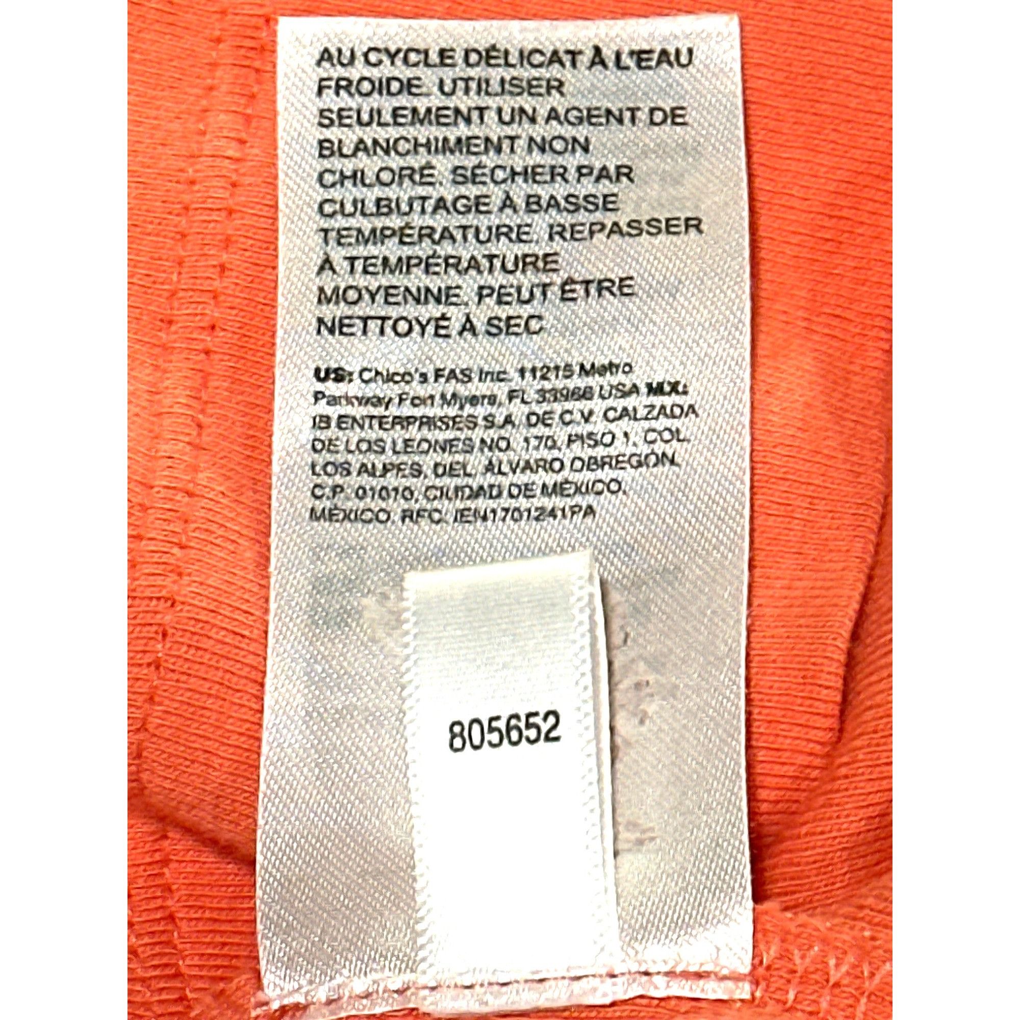 Chicos Chicos The Ultimate Tee Long Sleeve Orange Blouse Size 3 Size XL / US 12-14 / IT 48-50 - 7 Thumbnail