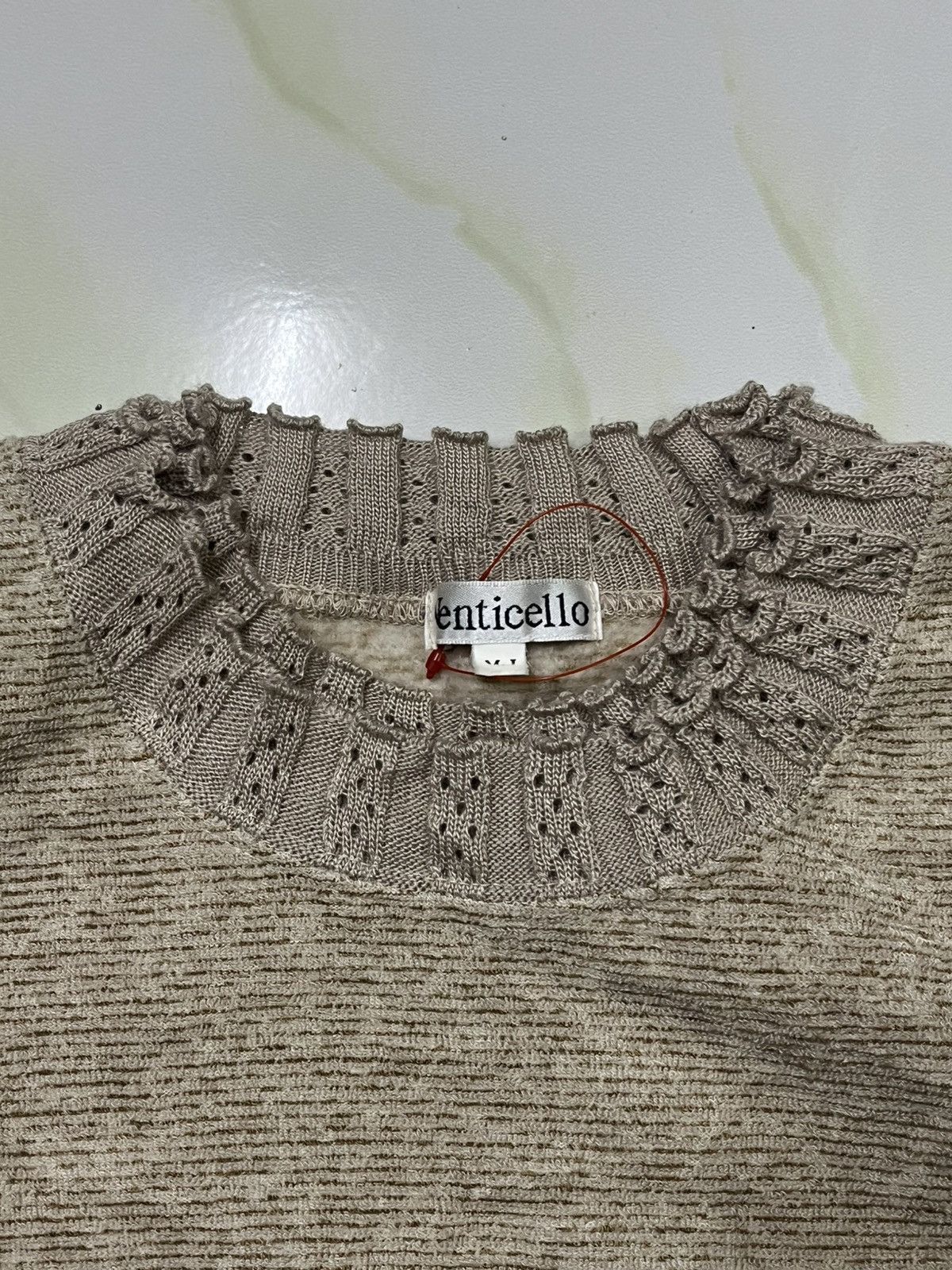 Designer × Japanese Brand × Vintage VINTAGE VENTICELLO KNITWEAR with EMBROIDERY FLOWER Size M / US 6-8 / IT 42-44 - 3 Thumbnail