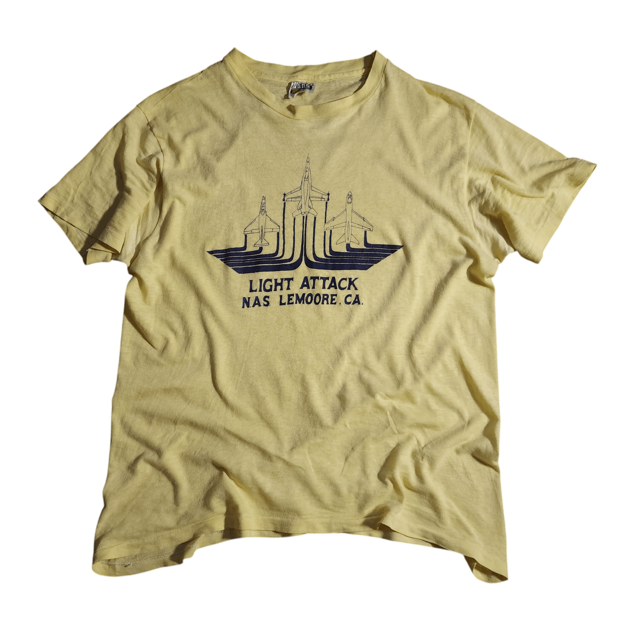 Hanes × Vintage Vintage 80s NAS Naval Air Station Lemoore CA shirt Hanes Tee Size US L / EU 52-54 / 3 - 2 Thumbnail