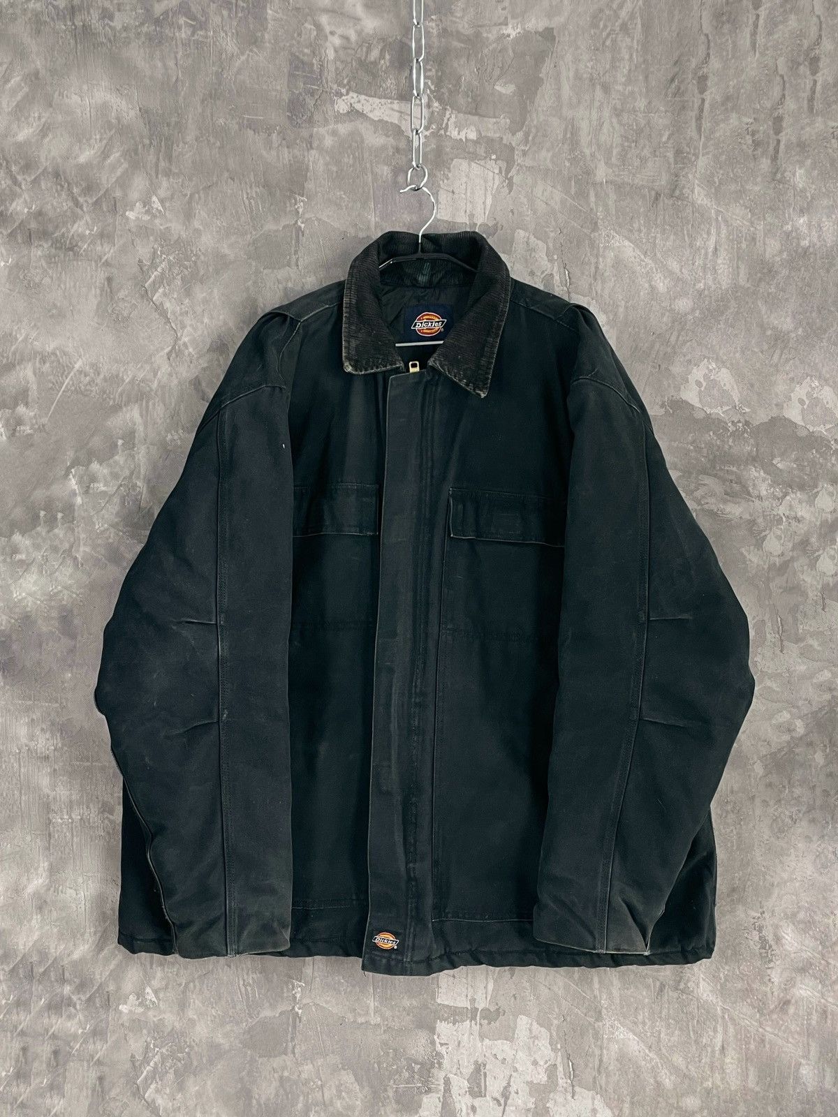 Dickies × Vintage Vintage 90's Dickies Work Detroit Zipper Trashed Jacket Size US XXL / EU 58 / 5 - 1 Thumbnail